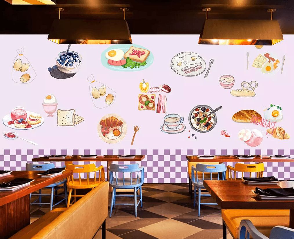 3D Hand Painted Sandwich 381 Wallpaper AJ Wallpaper 2