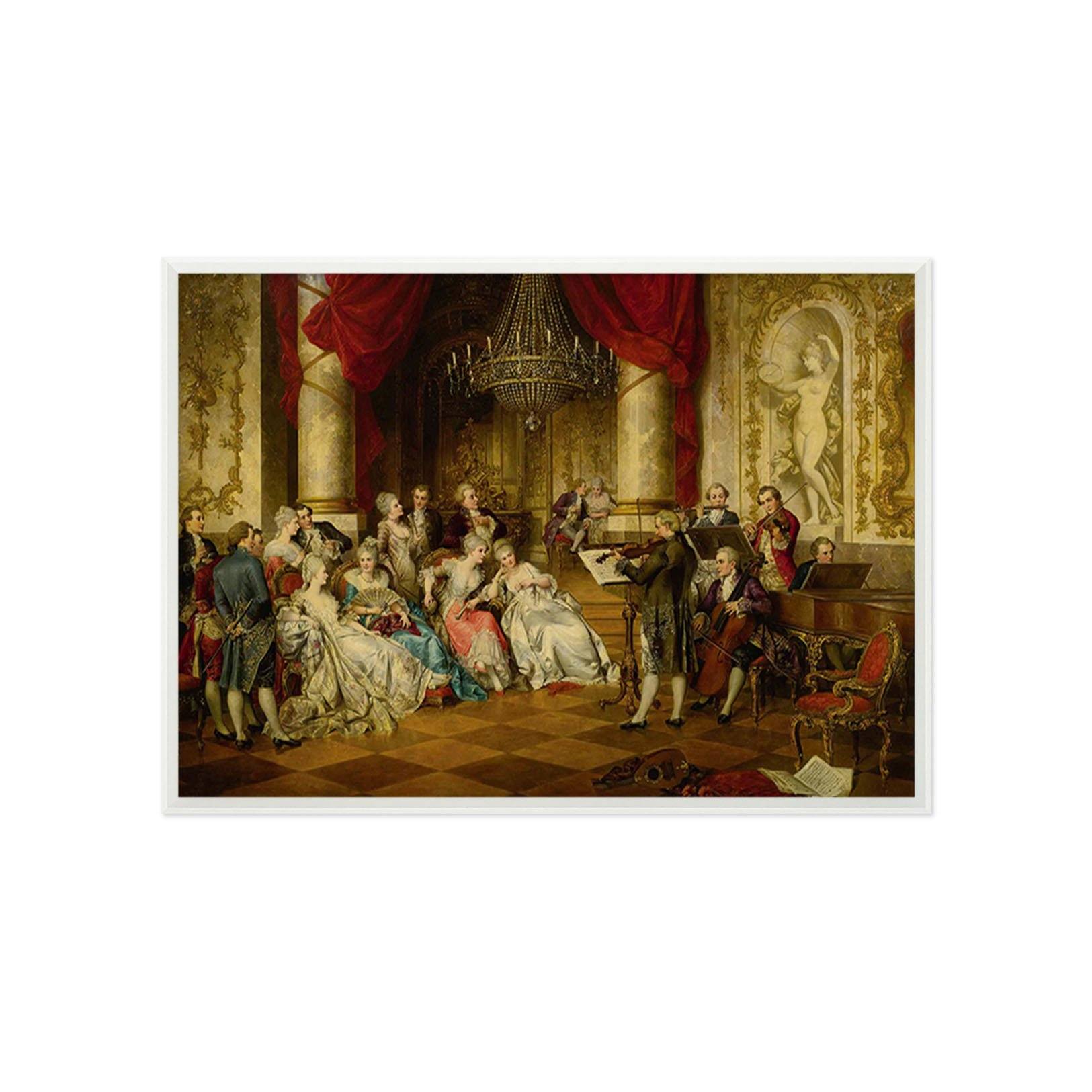 3D Violin Show 147 Fake Framed Print Painting Wallpaper AJ Creativity Home