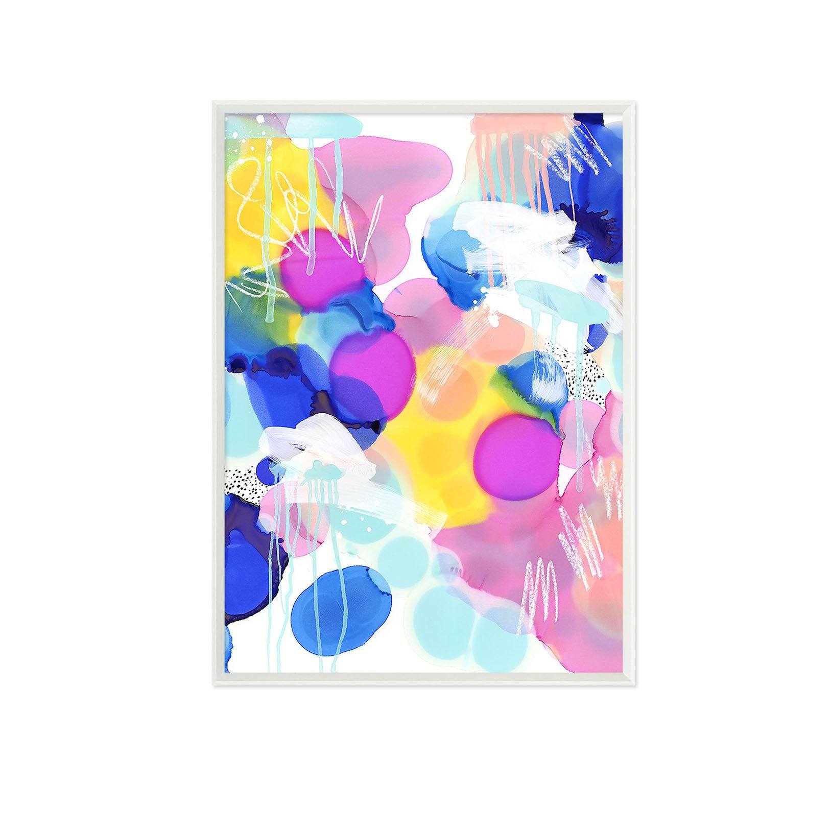 3D Bright Ink 081 Fake Framed Print Painting Wallpaper AJ Creativity Home