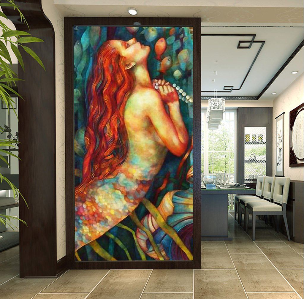 3D Long Hair Lady 508 Wall Murals Wallpaper AJ Wallpaper 2