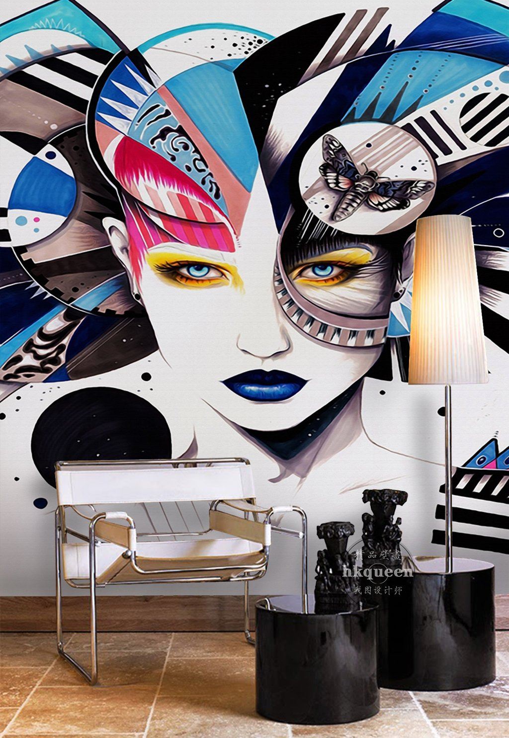 3D Painted Lady Avatar 514 Wall Murals Wallpaper AJ Wallpaper 2