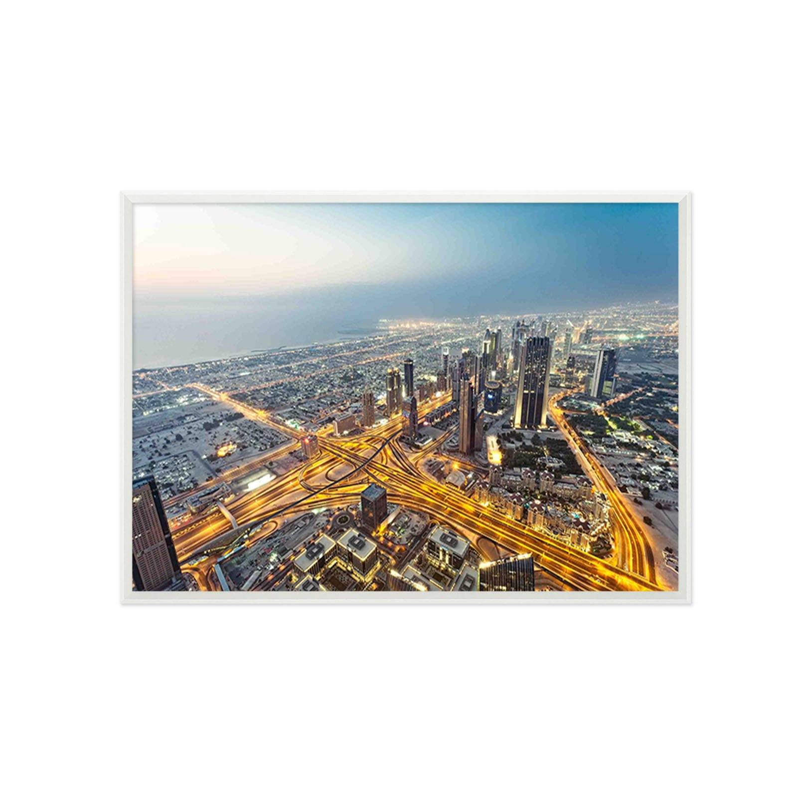 3D Bustling City 028 Fake Framed Print Painting Wallpaper AJ Creativity Home