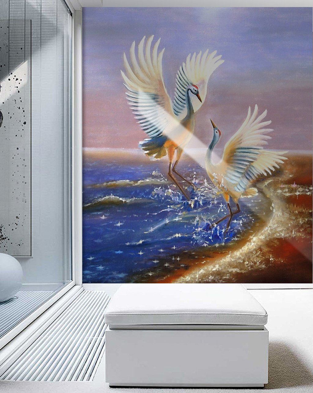 3D Red Crowned Crane 592 Wall Murals Wallpaper AJ Wallpaper 2