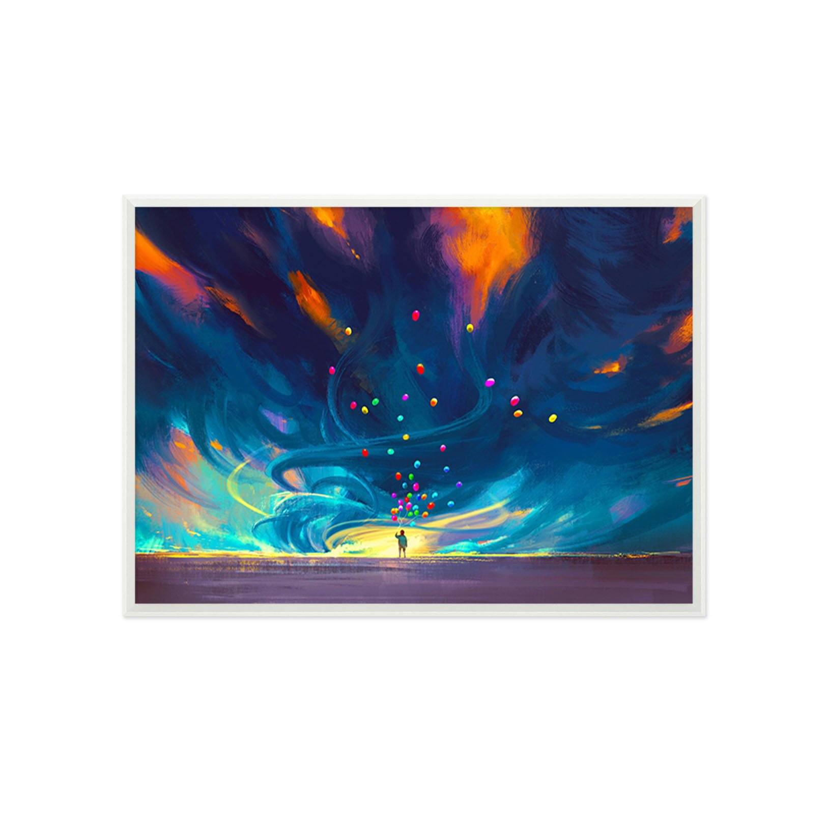 3D Colorful Balloons 183 Fake Framed Print Painting Wallpaper AJ Creativity Home