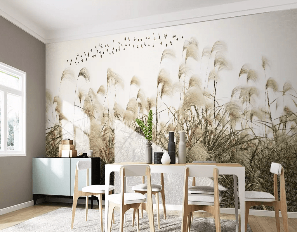 3D Grass Fluttering Wild Goose 446 Wallpaper AJ Wallpaper 2