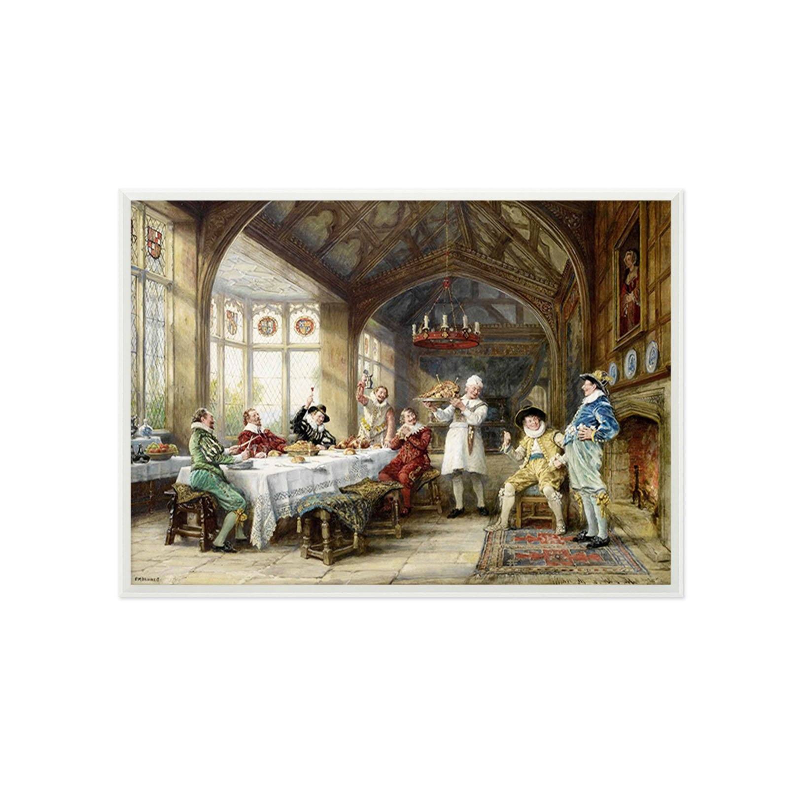 3D Great Meal 033 Fake Framed Print Painting Wallpaper AJ Creativity Home