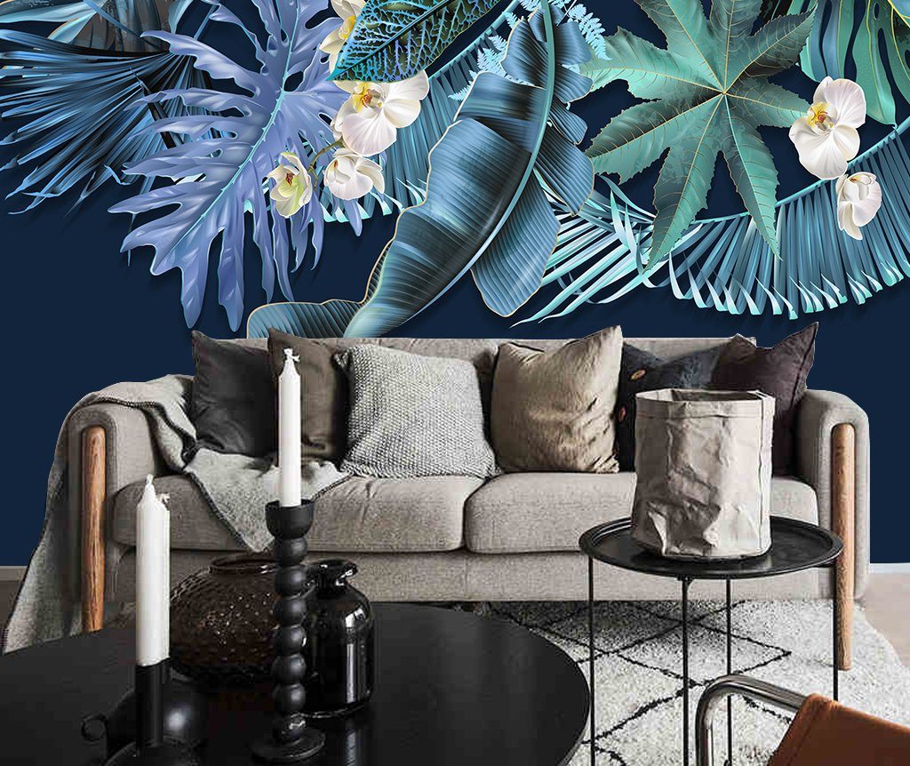 3D Leaves 661 Wall Murals Wallpaper AJ Wallpaper 2