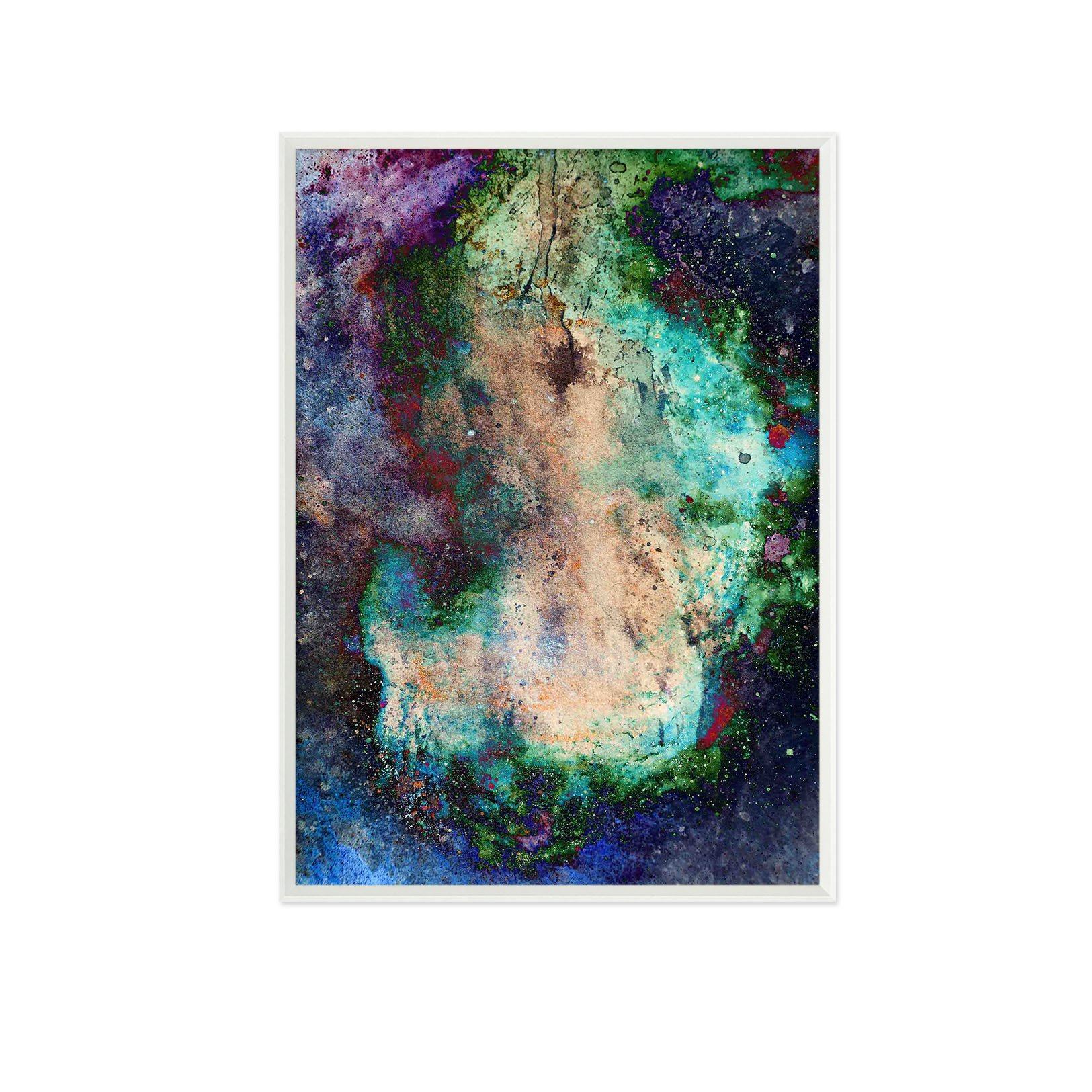 3D Green Edge 119 Fake Framed Print Painting Wallpaper AJ Creativity Home