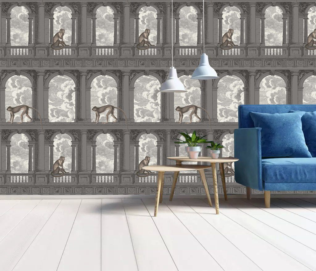 3D Cute Monkey 819 Wall Murals Wallpaper AJ Wallpaper 2