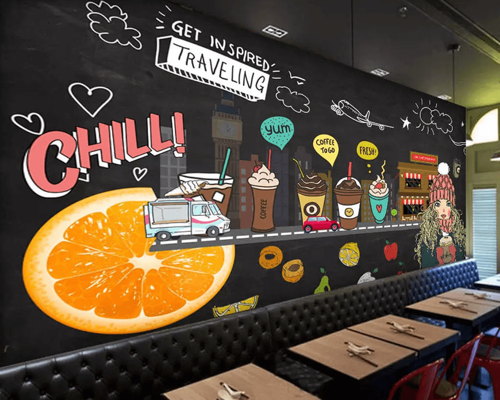 3D Ice Cream Orange Slice 232 Wallpaper AJ Wallpaper 2