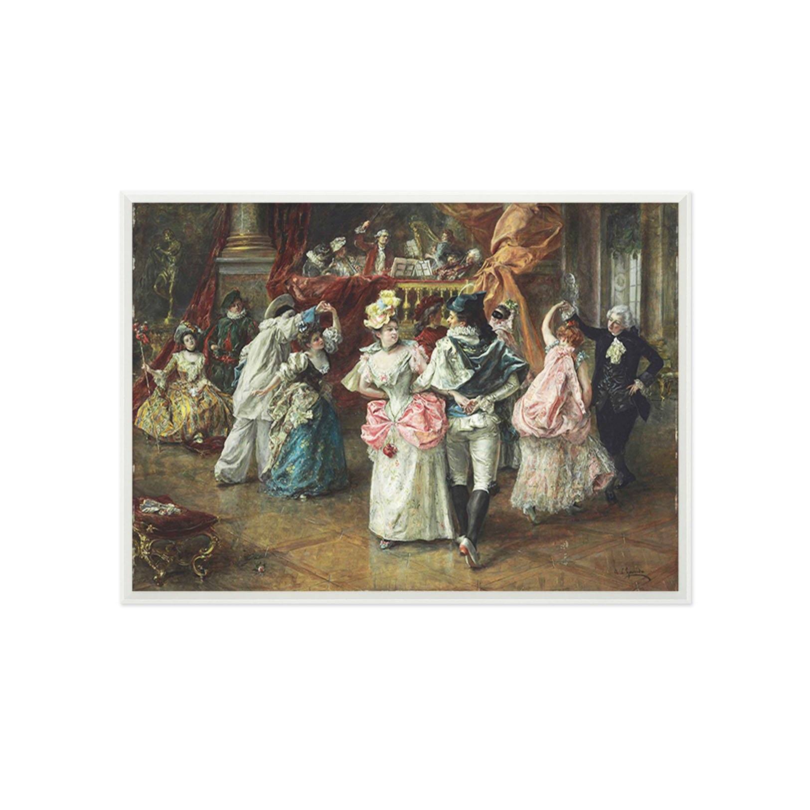 3D Dance Together 030 Fake Framed Print Painting Wallpaper AJ Creativity Home