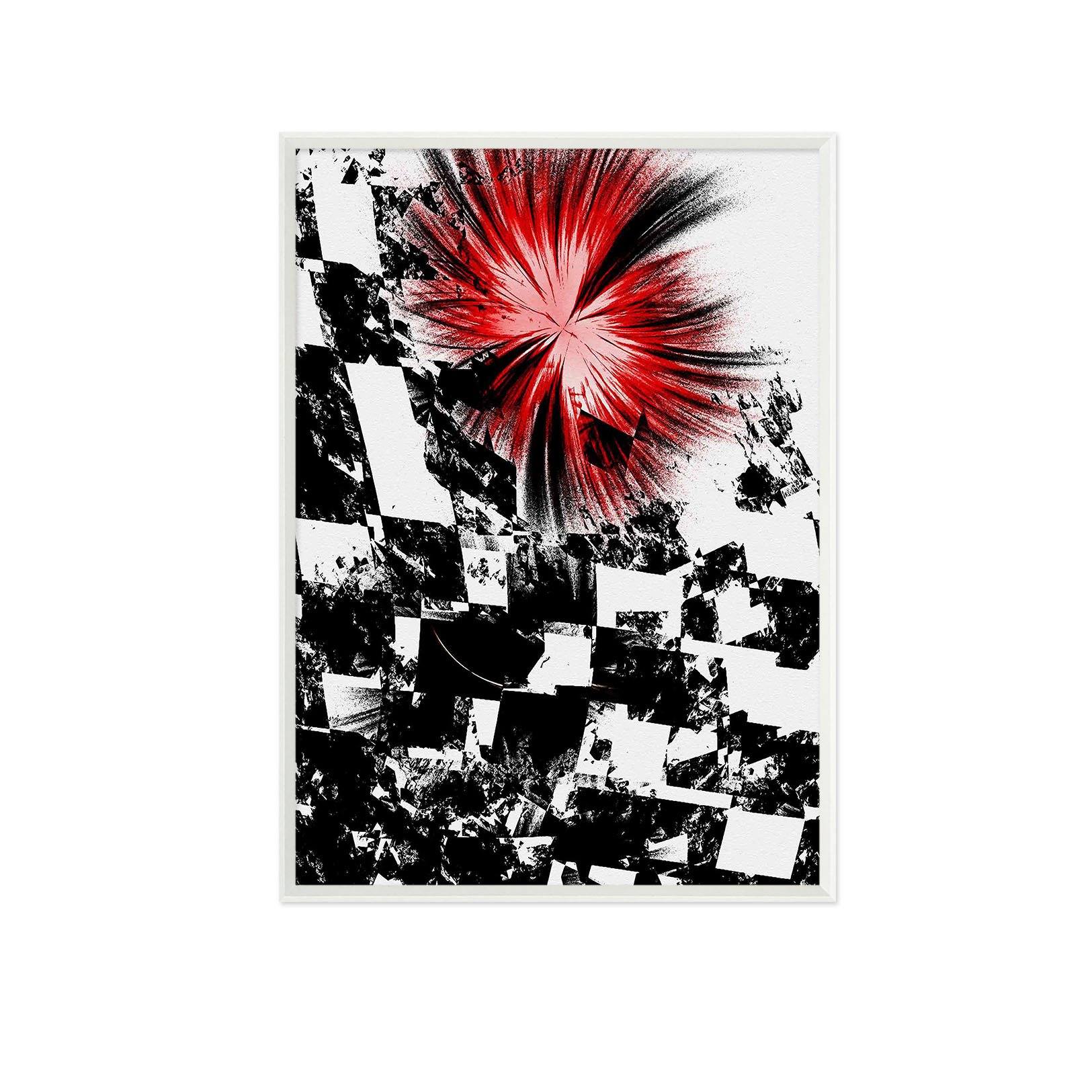 3D Red Flower 131 Fake Framed Print Painting Wallpaper AJ Creativity Home