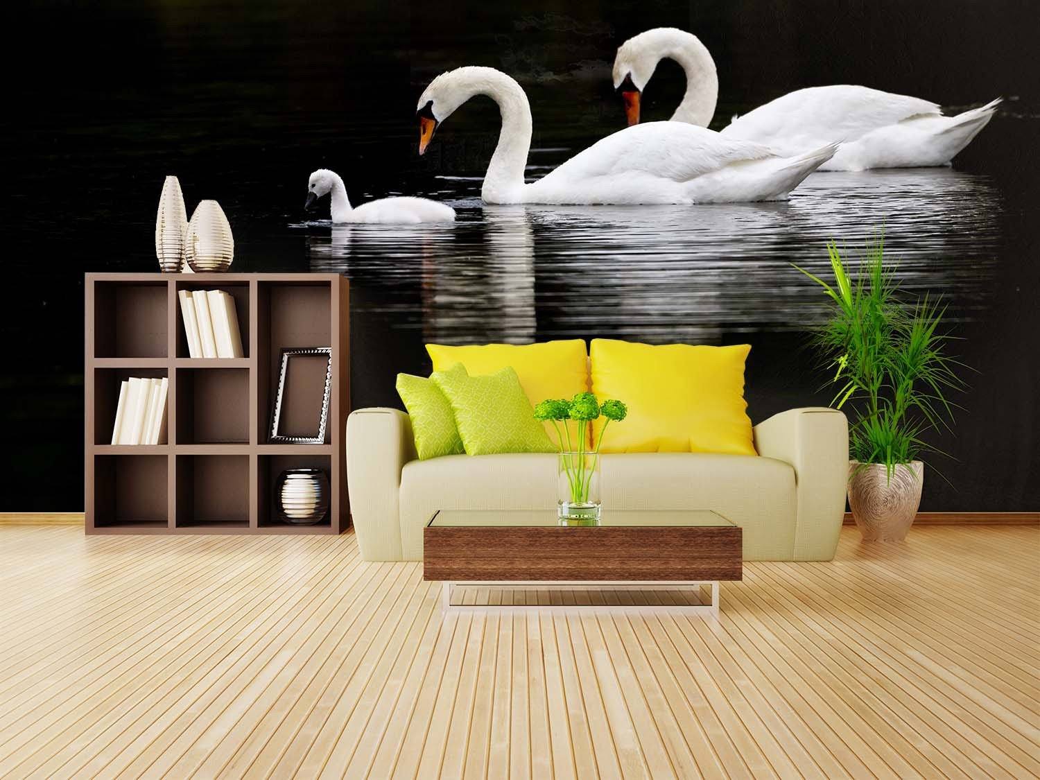 White Swans 1 Wallpaper AJ Wallpaper