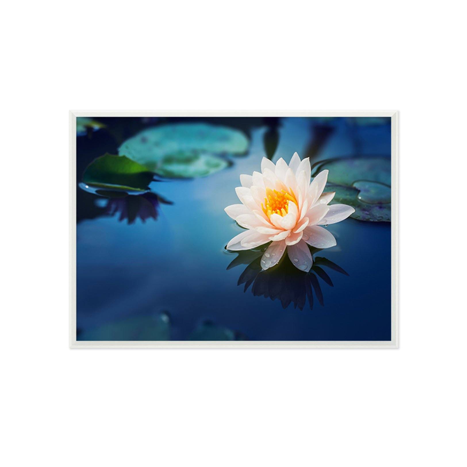 3D Lotus Pond 103 Fake Framed Print Painting Wallpaper AJ Creativity Home