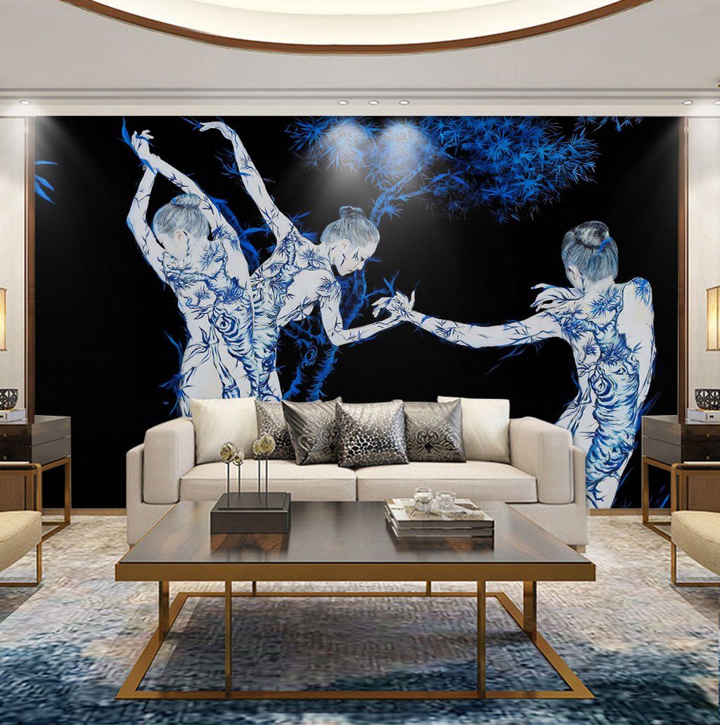 3D Dance 403 Wall Murals Wallpaper AJ Wallpaper 2