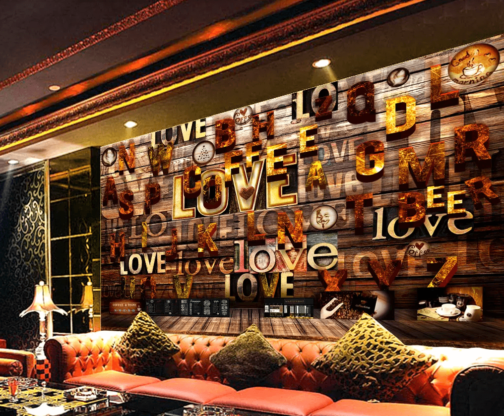 3D Capital Love Wall 398 Wallpaper AJ Wallpaper 2