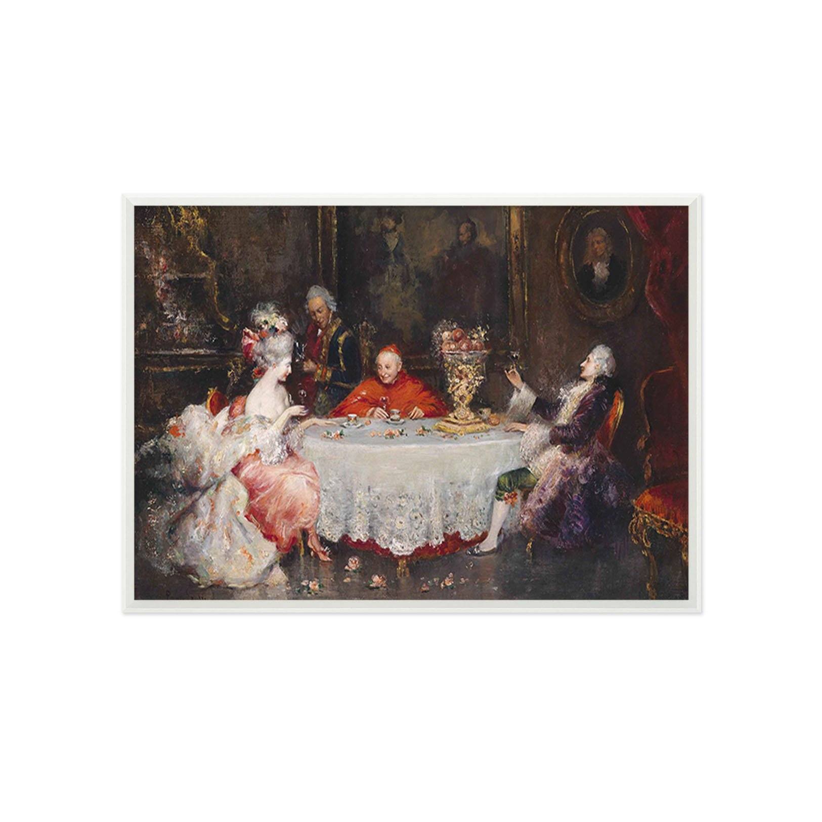3D Afternoon Tea 043 Fake Framed Print Painting Wallpaper AJ Creativity Home