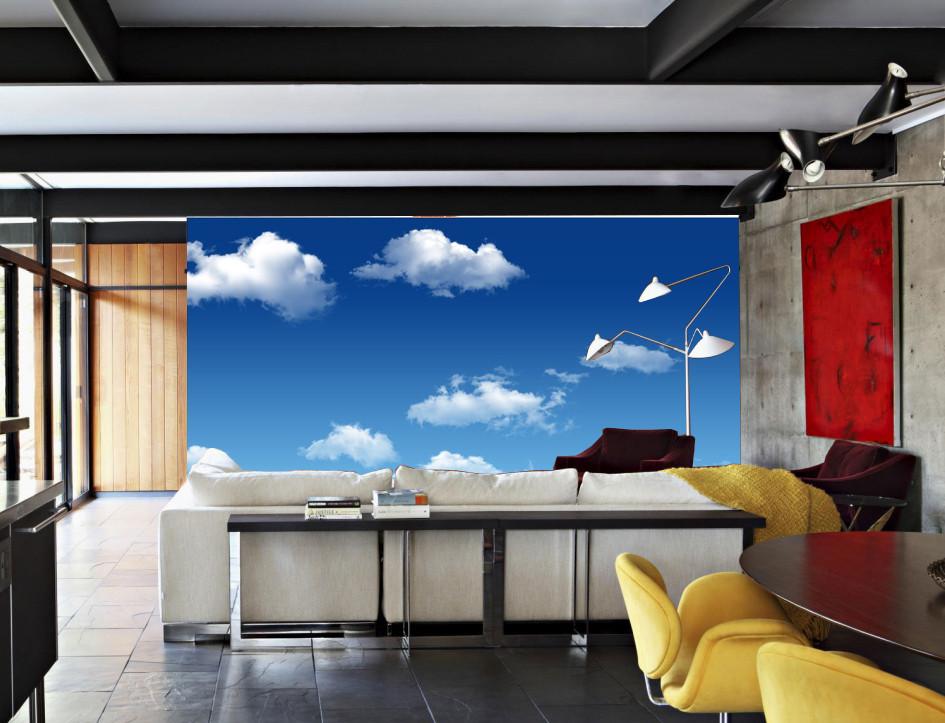 Floating White Clouds Wallpaper AJ Wallpaper