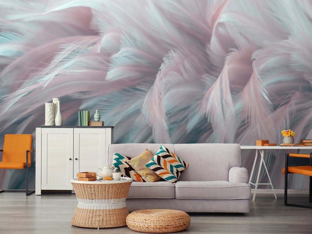 3D Colored Feather 868 Wall Murals Wallpaper AJ Wallpaper 2
