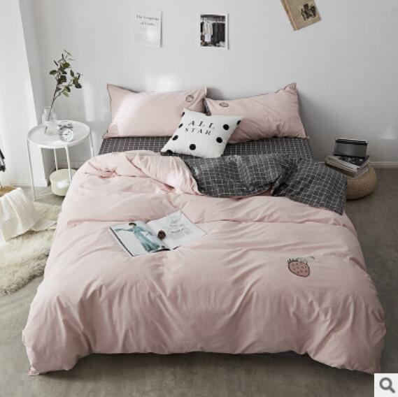 3D Pink Strawberry 20349 Bed Pillowcases Quilt