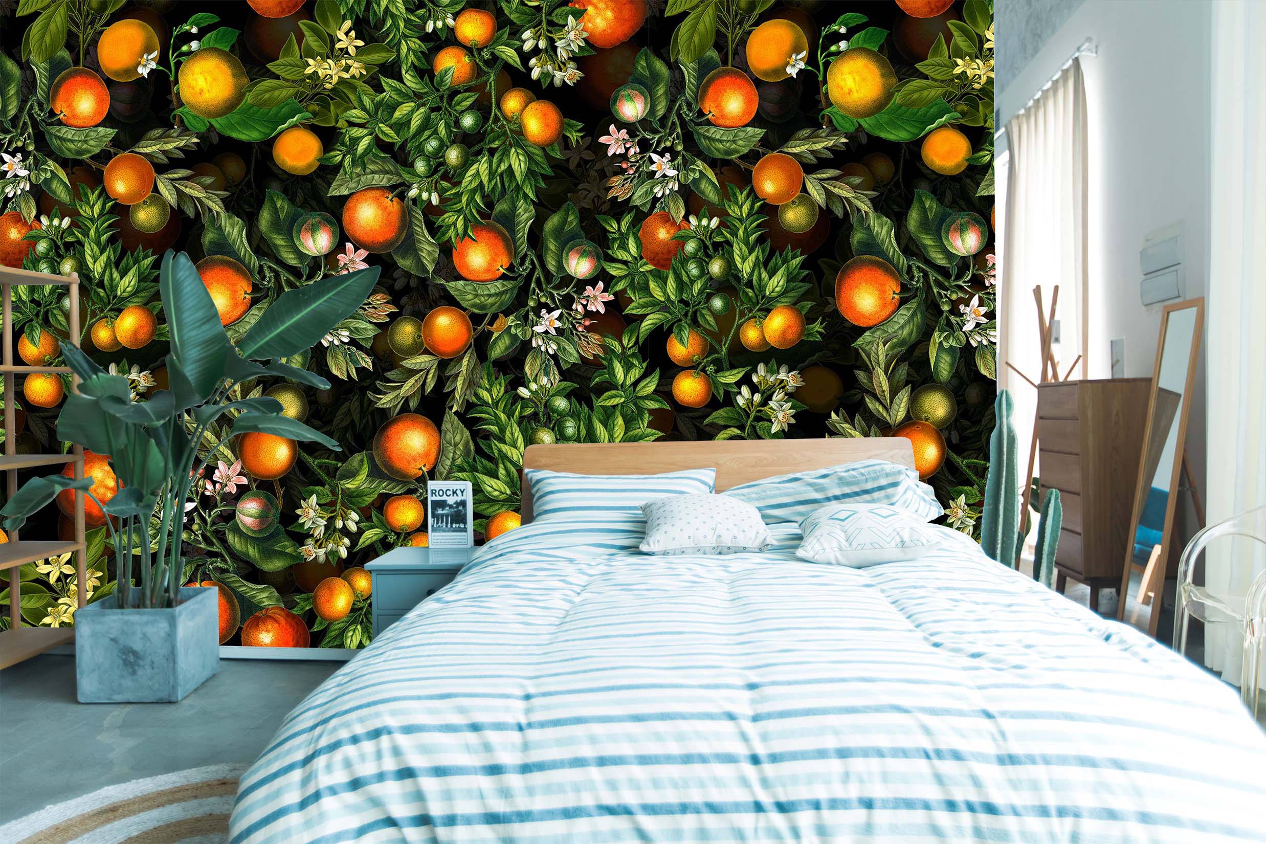 3D Orange Orchard 106 Uta Naumann Wall Mural Wall Murals