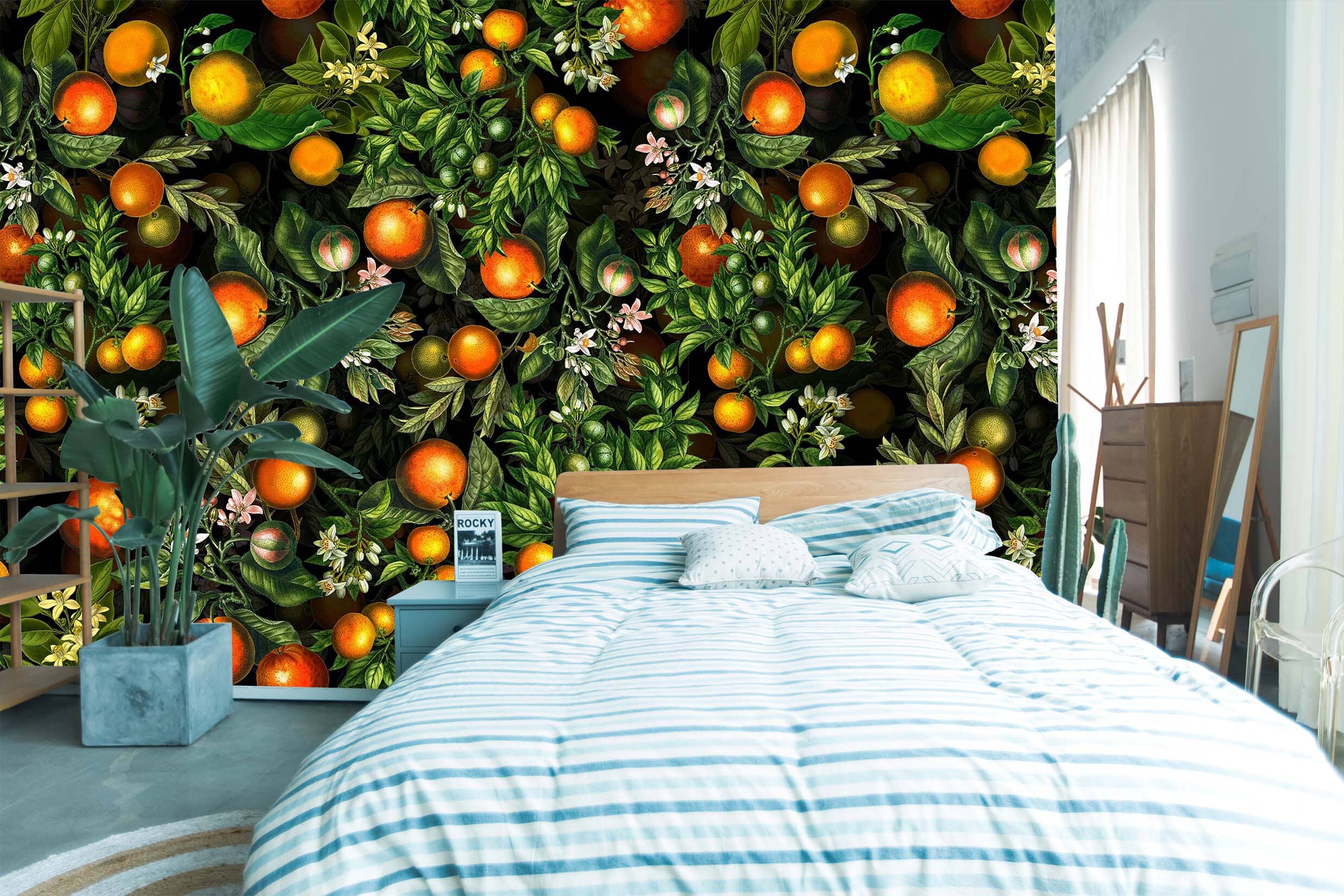 3D Orange Orchard 106 Uta Naumann Wall Mural Wall Murals Wallpaper AJ Wallpaper 2