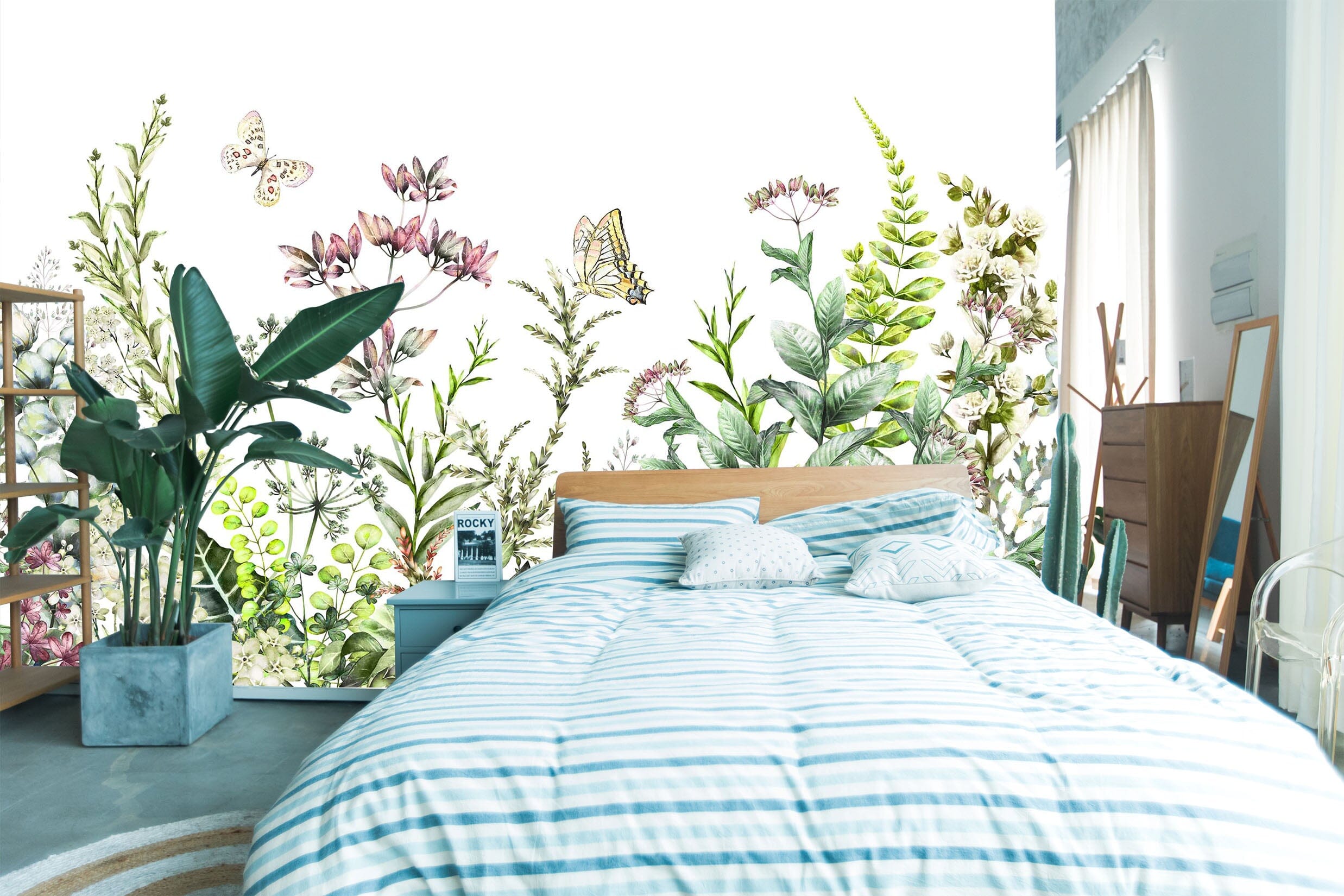 3D Plant Flower 044 Wall Murals Wallpaper AJ Wallpaper 2