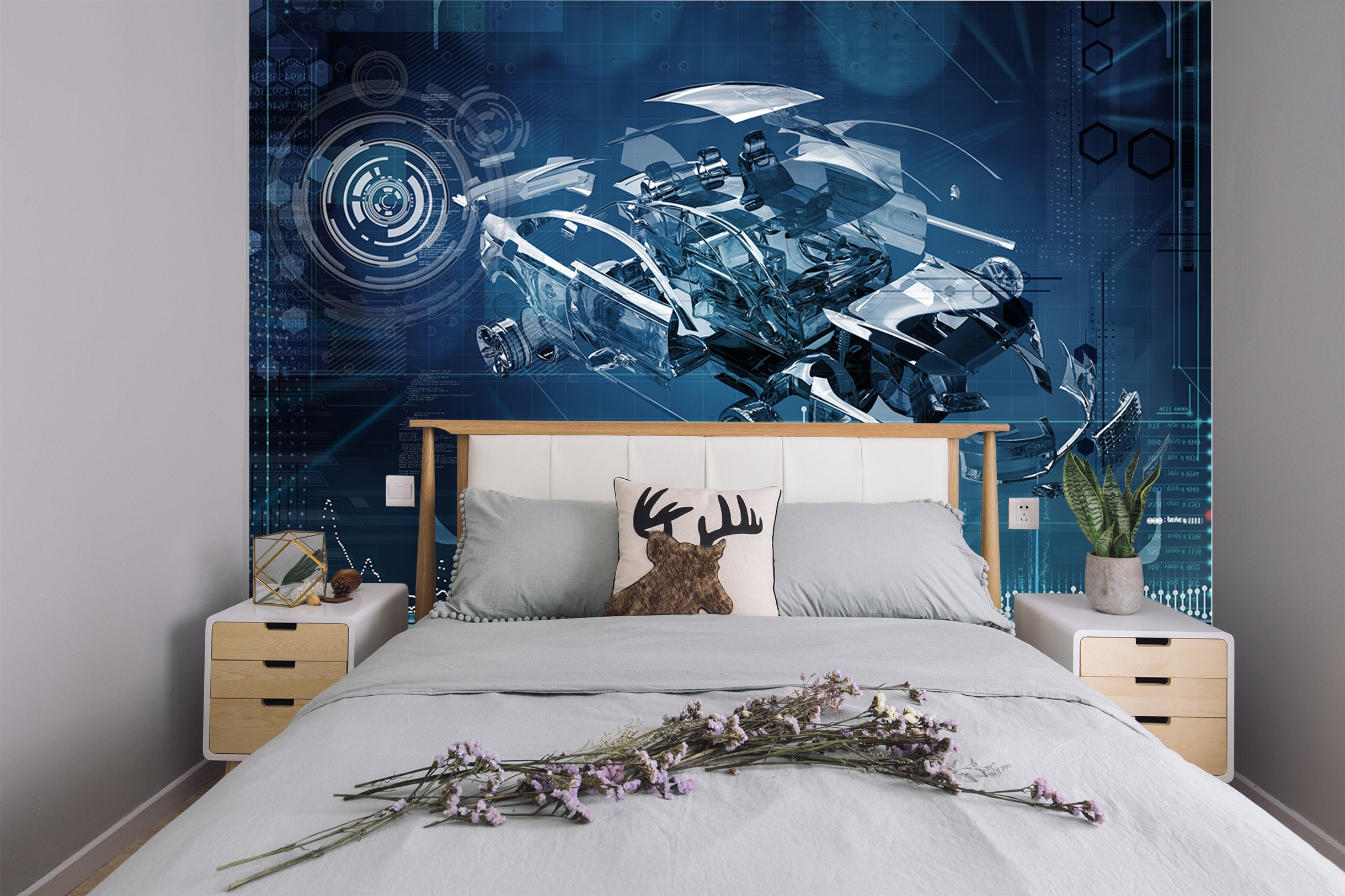 3D Transparent Car 403 Vehicle Wall Murals