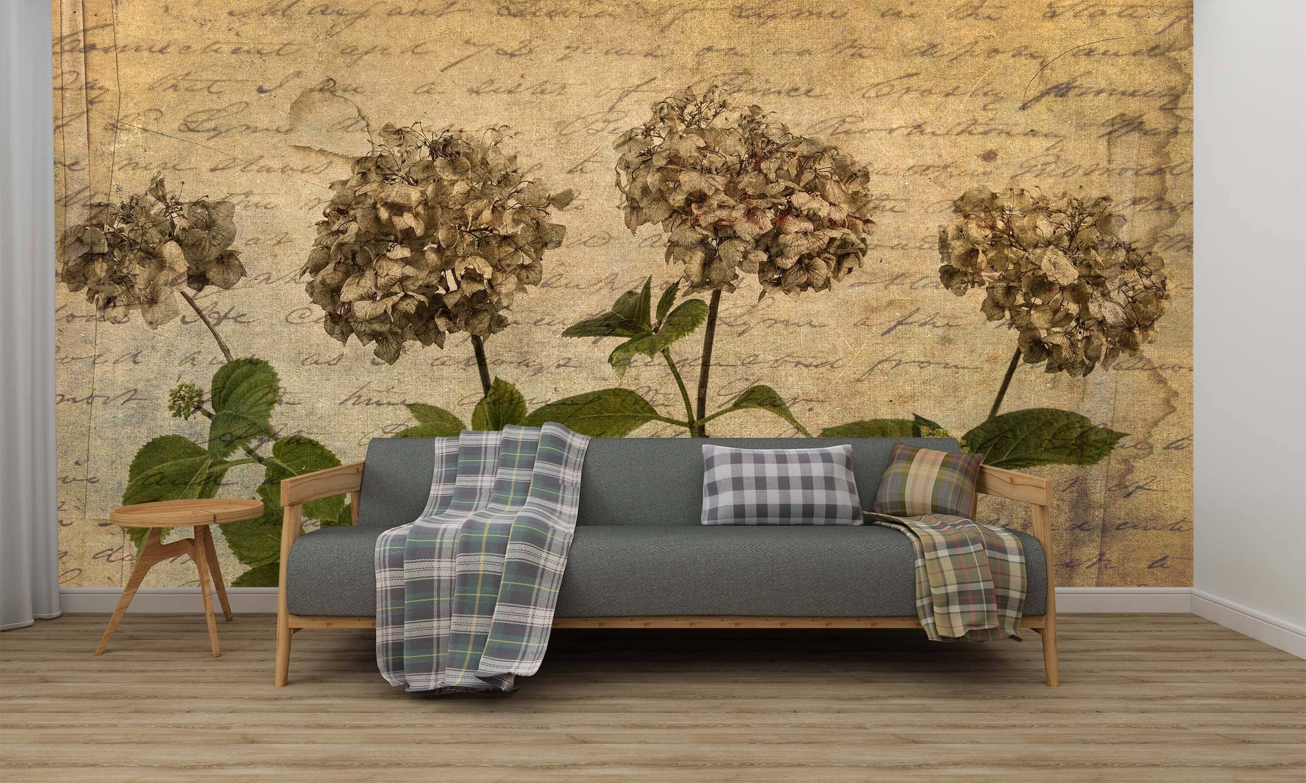 3D Withered Hydrangea 1423 Assaf Frank Wall Mural Wall Murals Wallpaper AJ Wallpaper 2