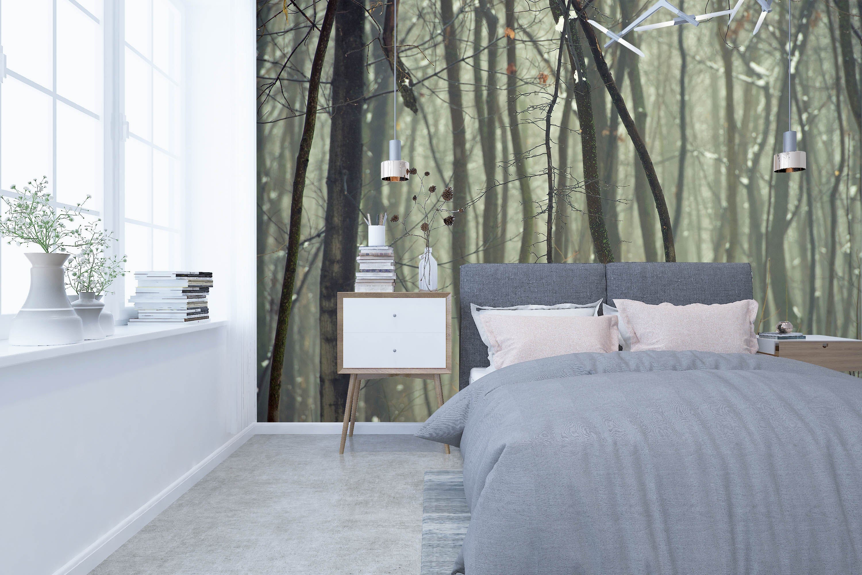 3D Dead Tree Snow 127 Wall Murals Wallpaper AJ Wallpaper 2