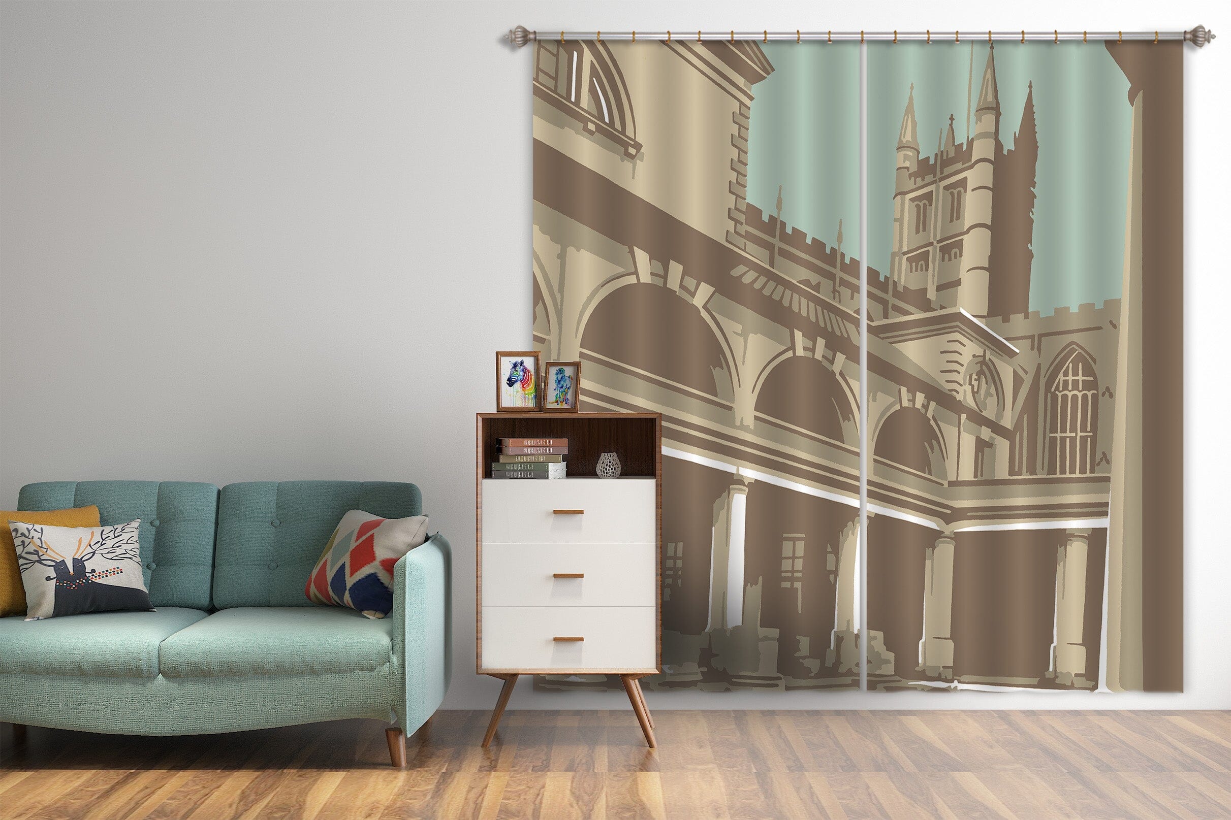 3D Historical Buildings 033 Steve Read Curtain Curtains Drapes Curtains AJ Creativity Home