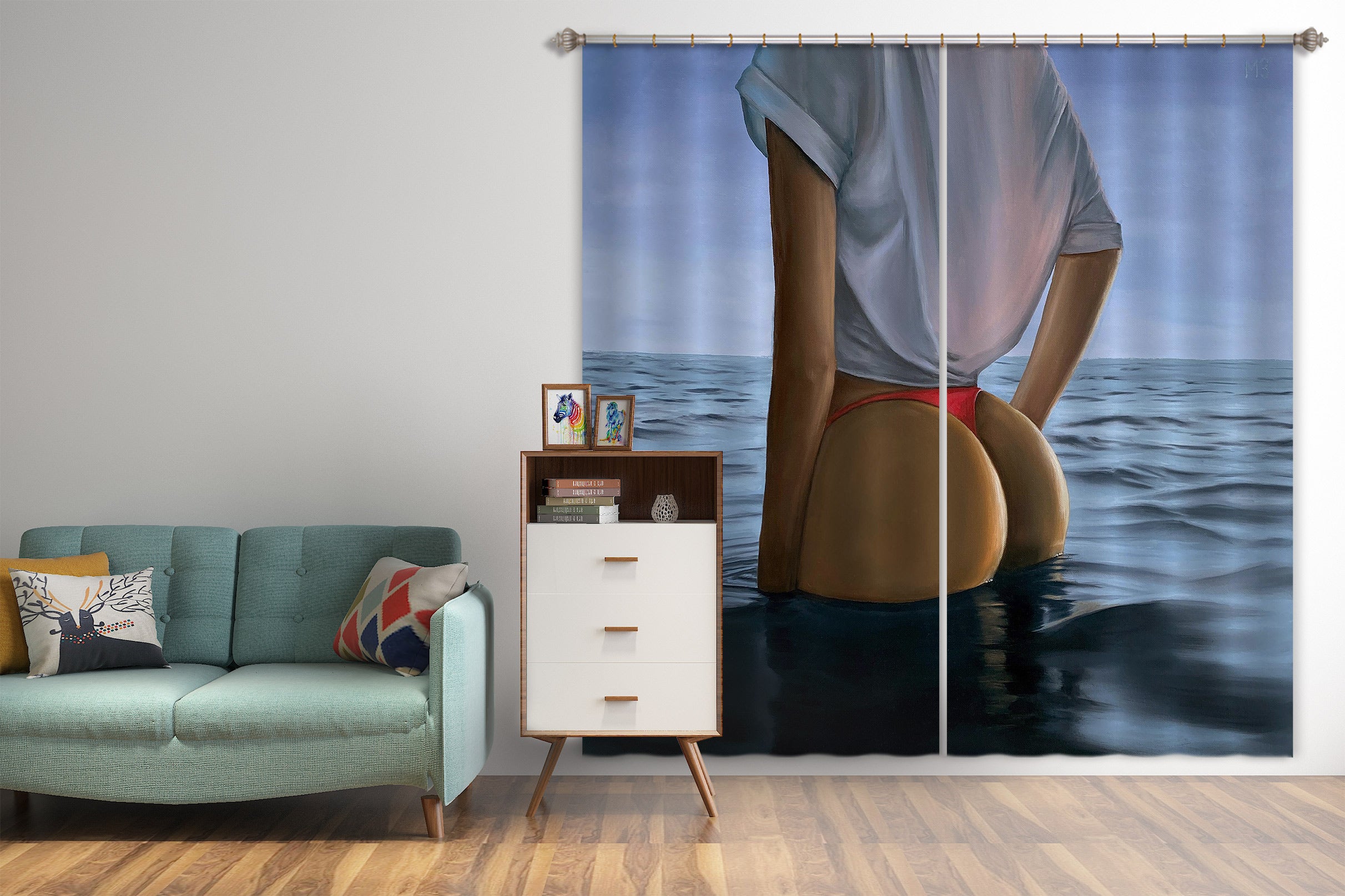 3D Woman Figure 9776 Marina Zotova Curtain Curtains Drapes