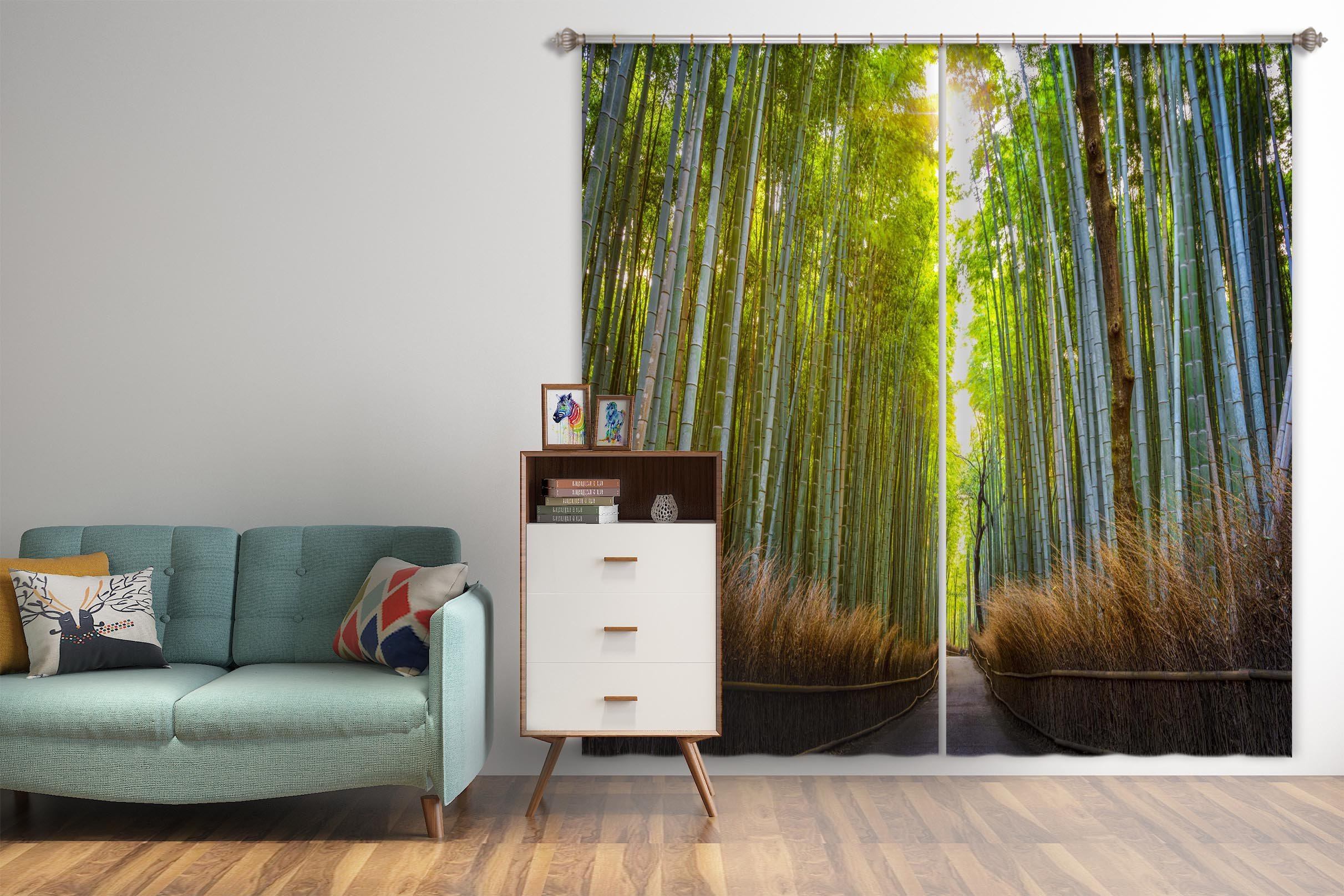 3D Bamboo Forest 079 Marco Carmassi Curtain Curtains Drapes Curtains AJ Creativity Home