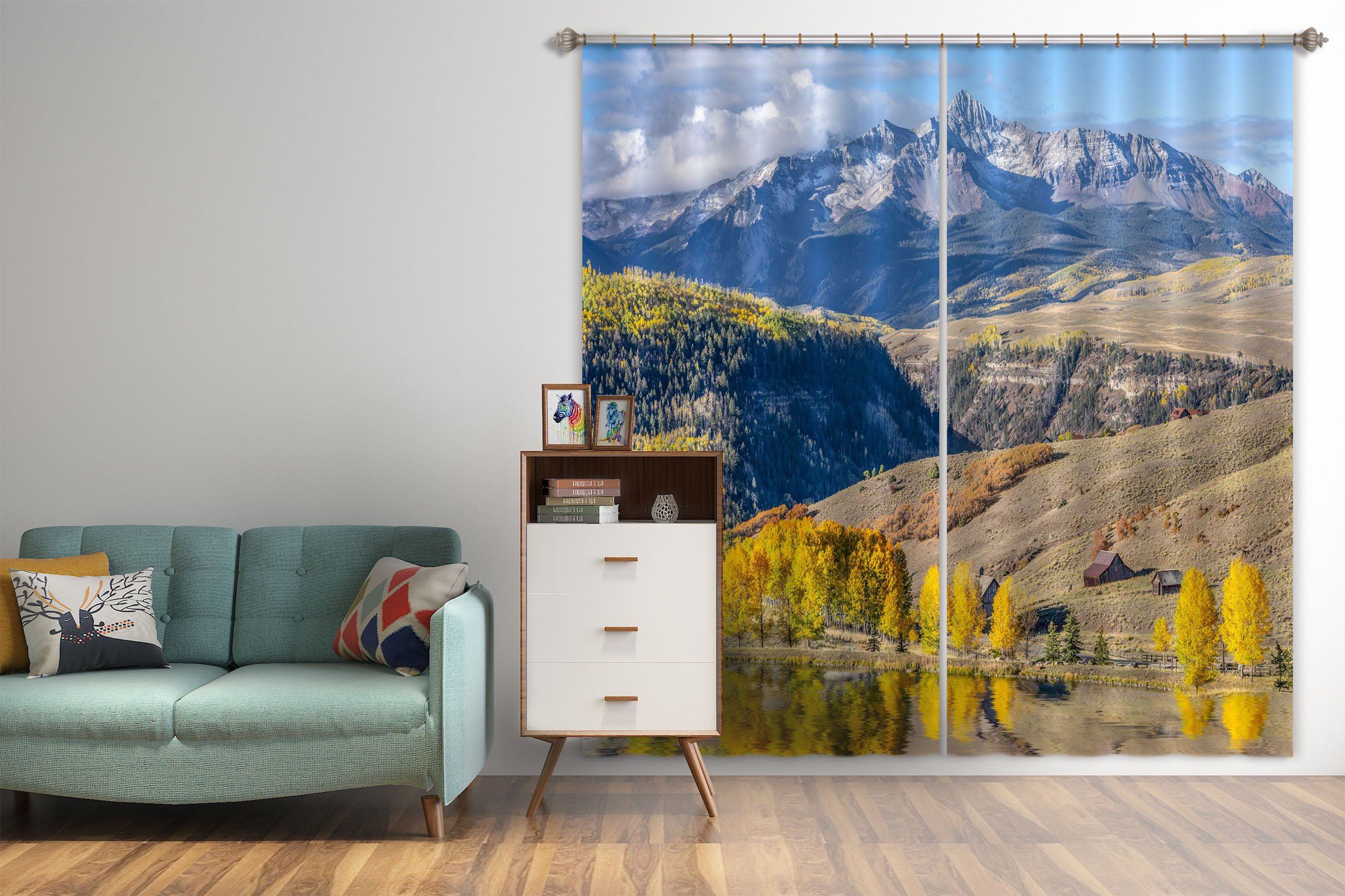 3D Autumn Colors 050 Marco Carmassi Curtain Curtains Drapes Curtains AJ Creativity Home