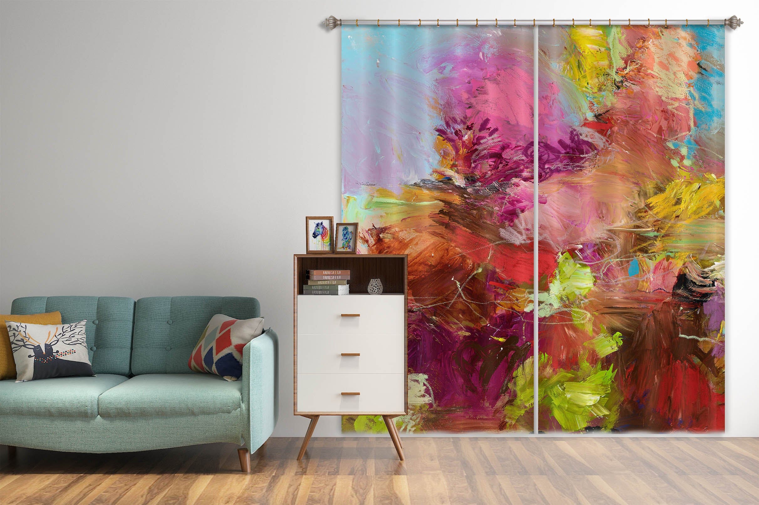 3D Color Graffiti 116 Allan P. Friedlander Curtain Curtains Drapes Curtains AJ Creativity Home