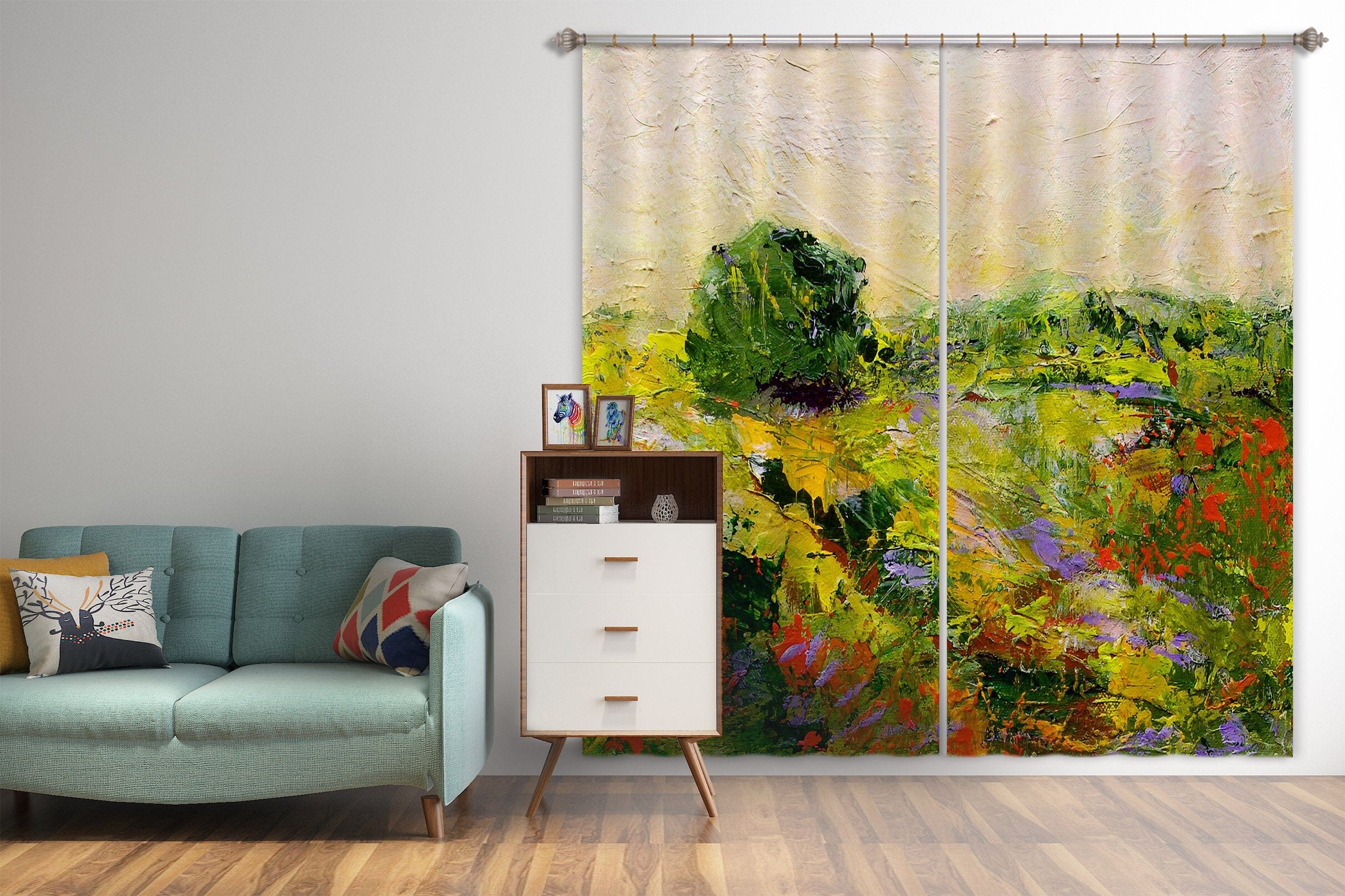 3D Wildflower Fragrance 232 Allan P. Friedlander Curtain Curtains Drapes Curtains AJ Creativity Home