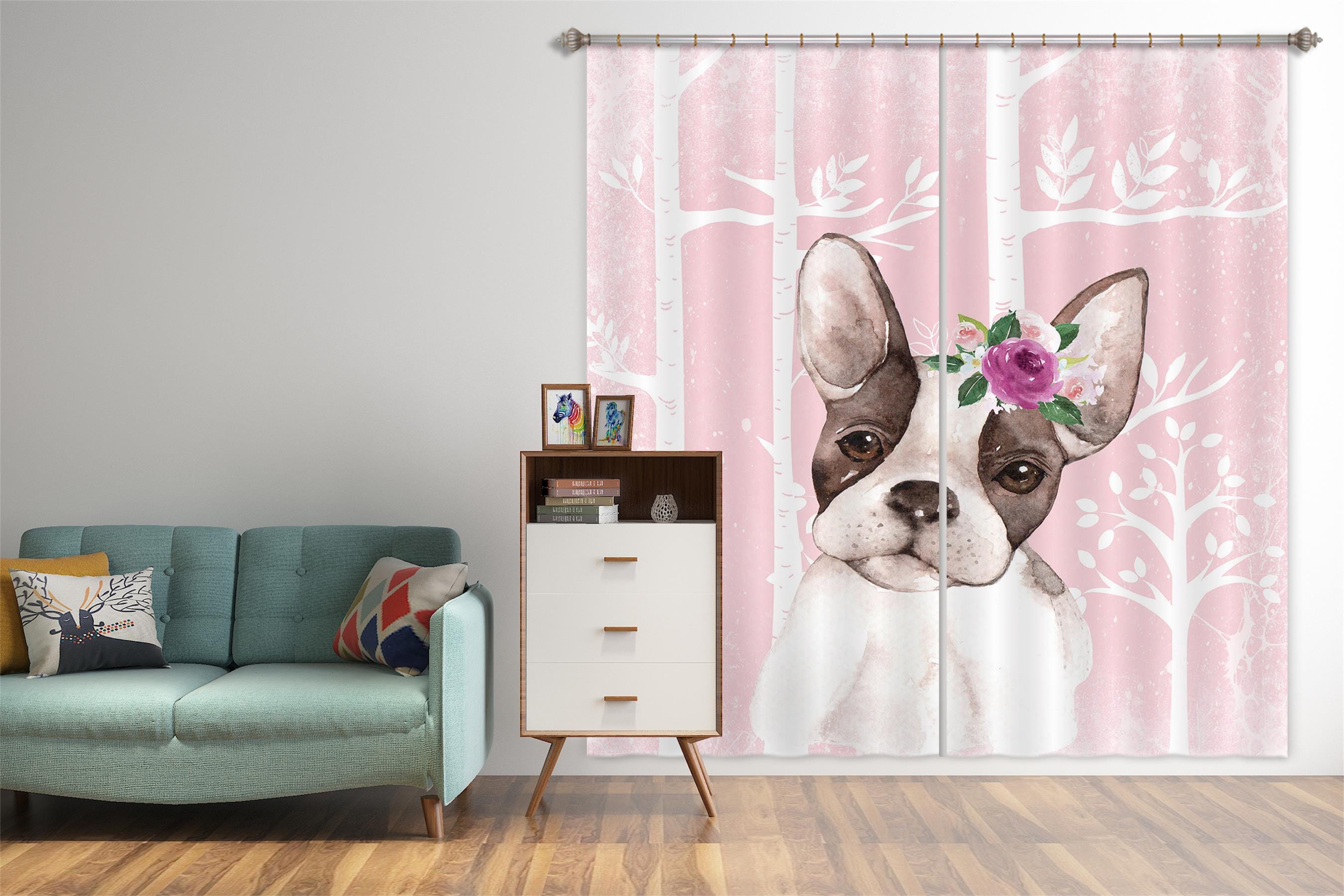 3D Shar Pei 175 Uta Naumann Curtain Curtains Drapes Curtains AJ Creativity Home