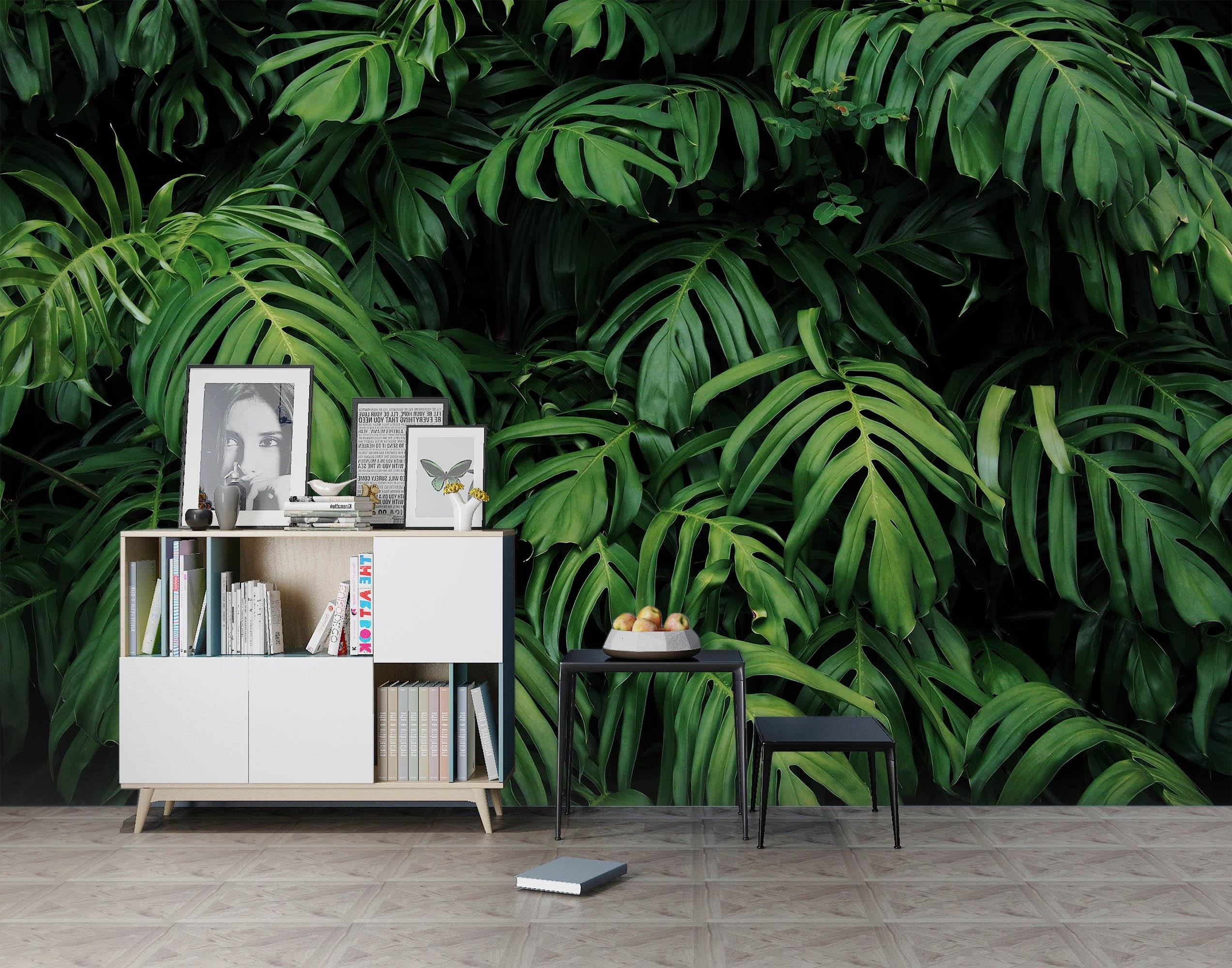 3D Woods Plant Wall 1654 Wallpaper AJ Wallpaper 2