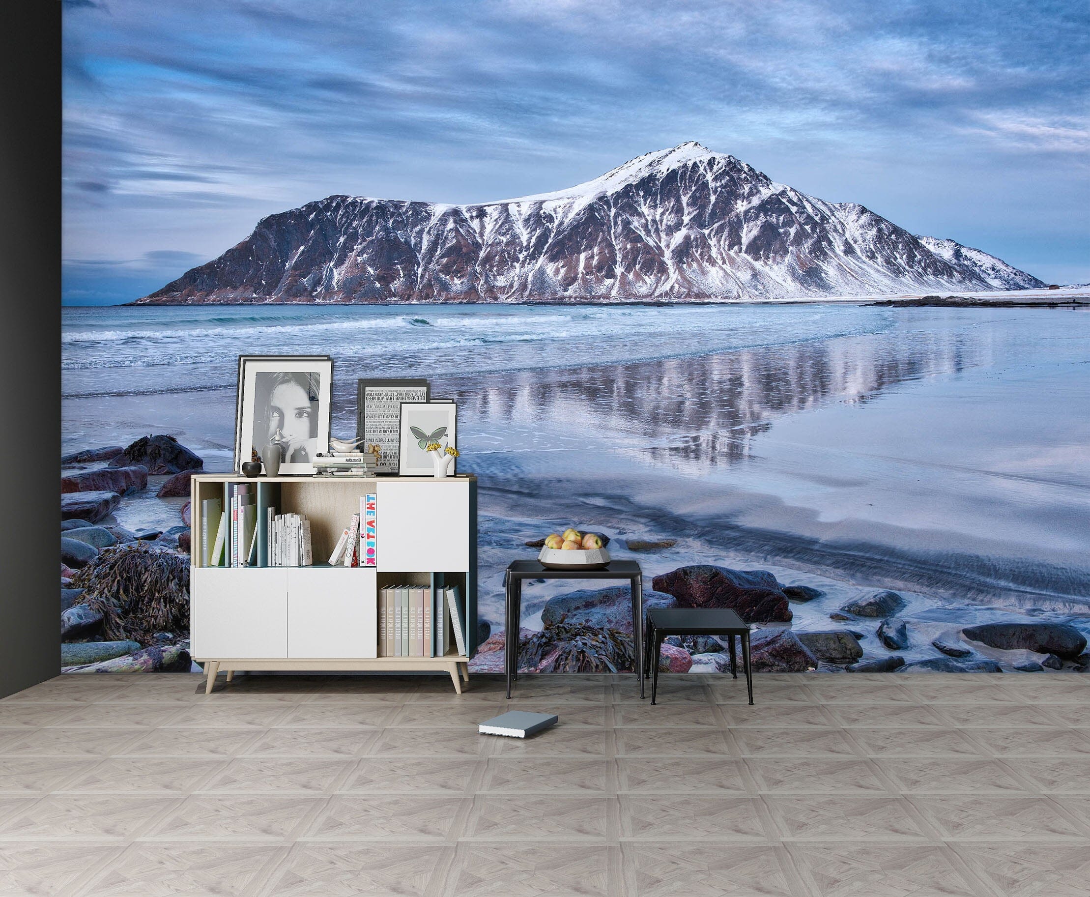 3D Melting Snow Mountain 1405 Marco Carmassi Wall Mural Wall Murals Wallpaper AJ Wallpaper 2