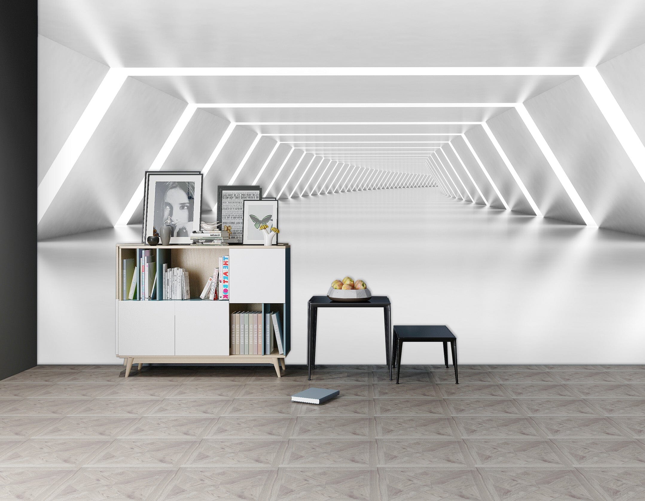 3D Technology Corridor 1118 Wall Murals Wallpaper AJ Wallpaper 2
