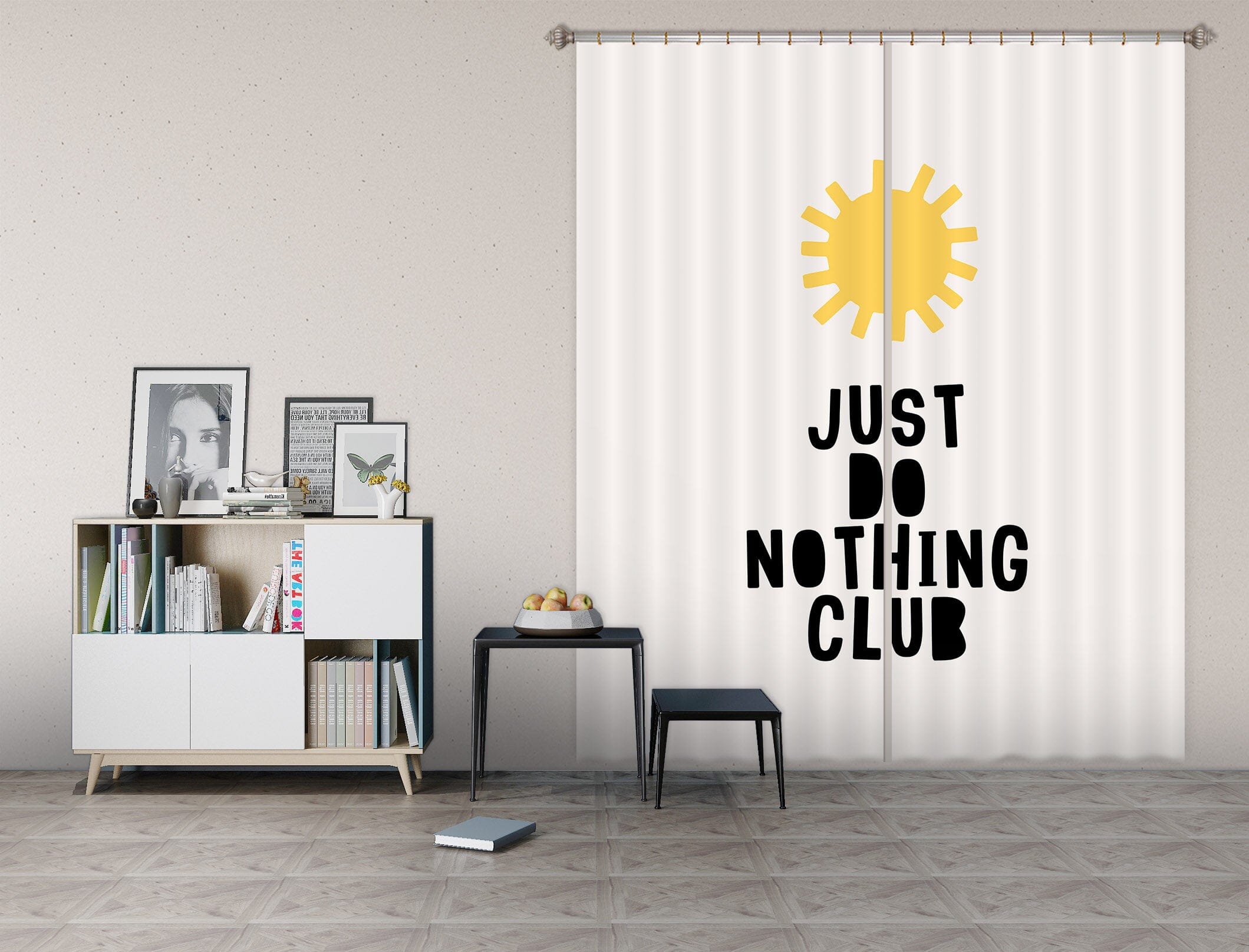 3D Yellow Gear 1040 Boris Draschoff Curtain Curtains Drapes Curtains AJ Creativity Home