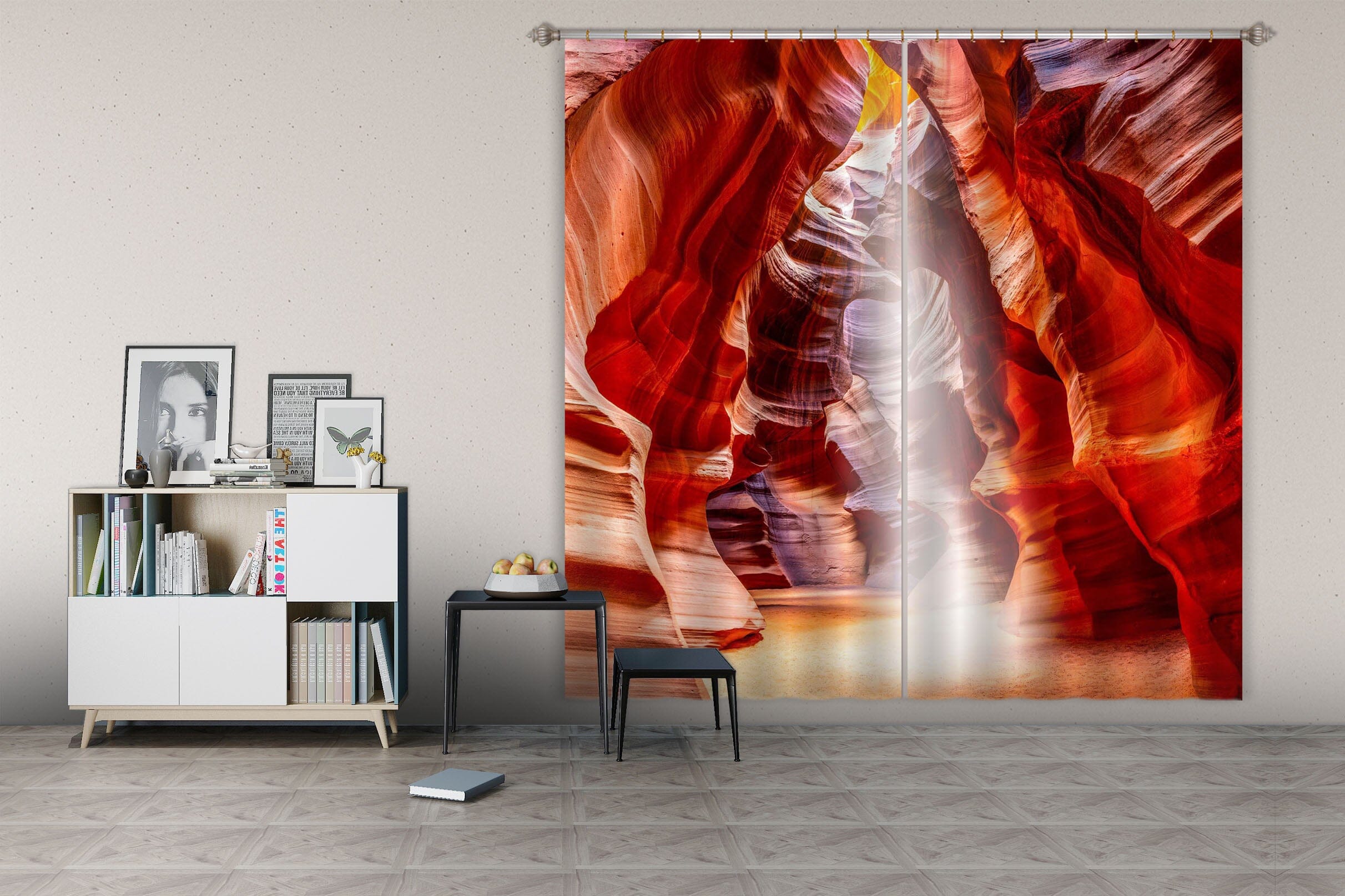 3D Red Canyon 173 Marco Carmassi Curtain Curtains Drapes Curtains AJ Creativity Home