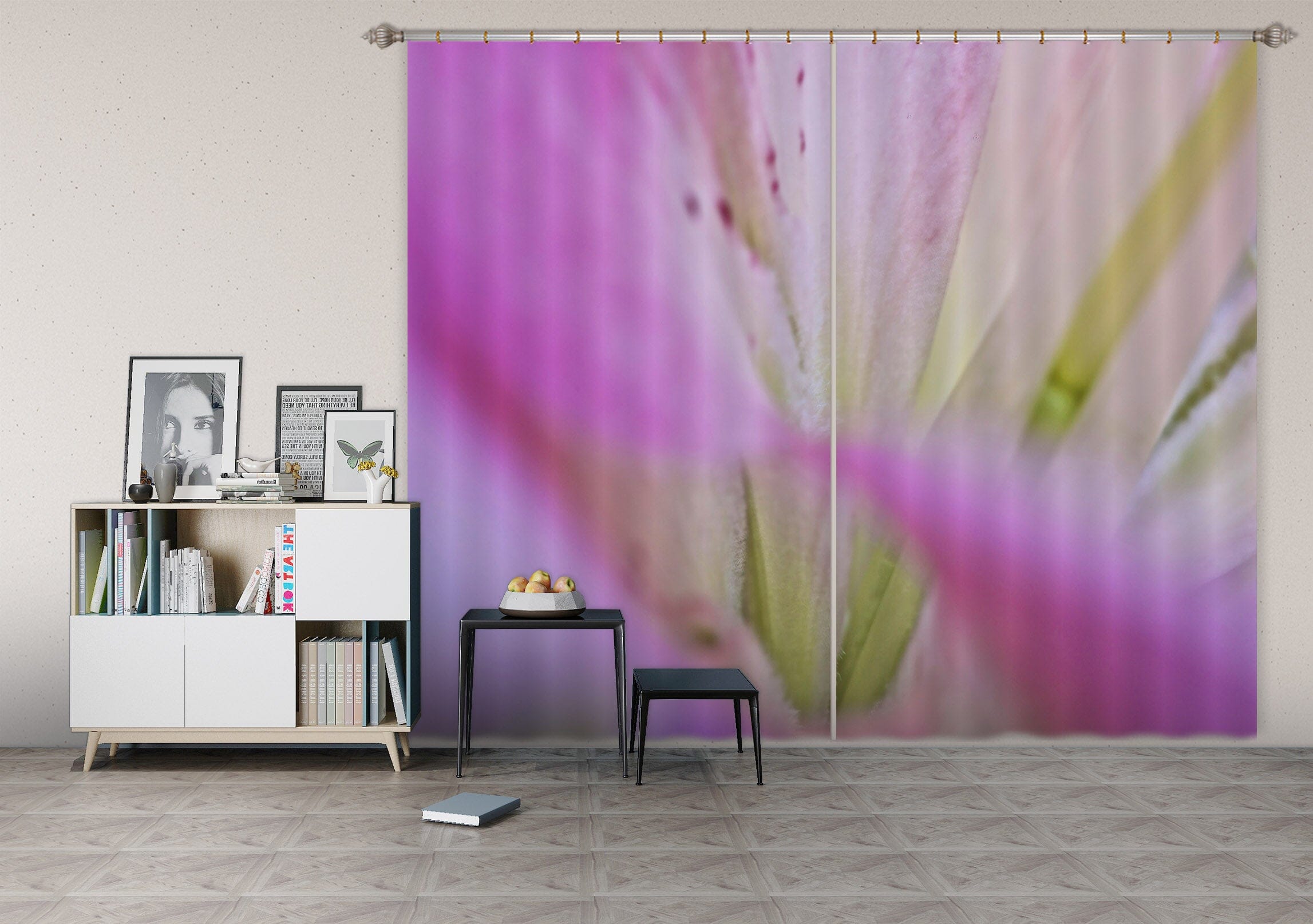 3D Freesia Glow 048 Kathy Barefield Curtain Curtains Drapes Curtains AJ Creativity Home