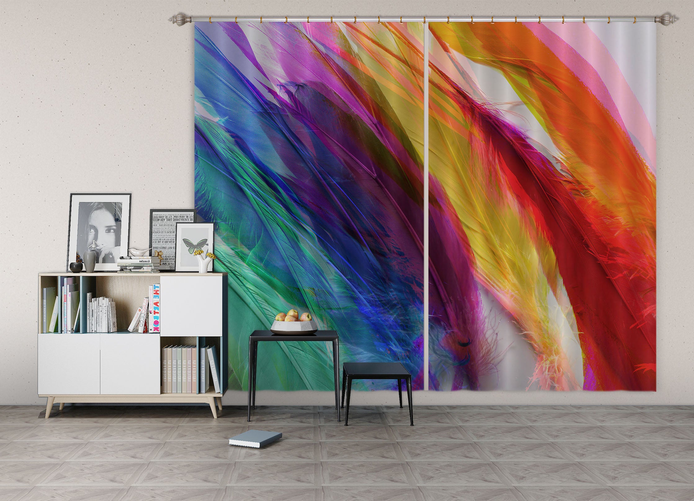 3D Landscape Shandra Smith 70073 Shandra Smith Curtain Curtains Drapes