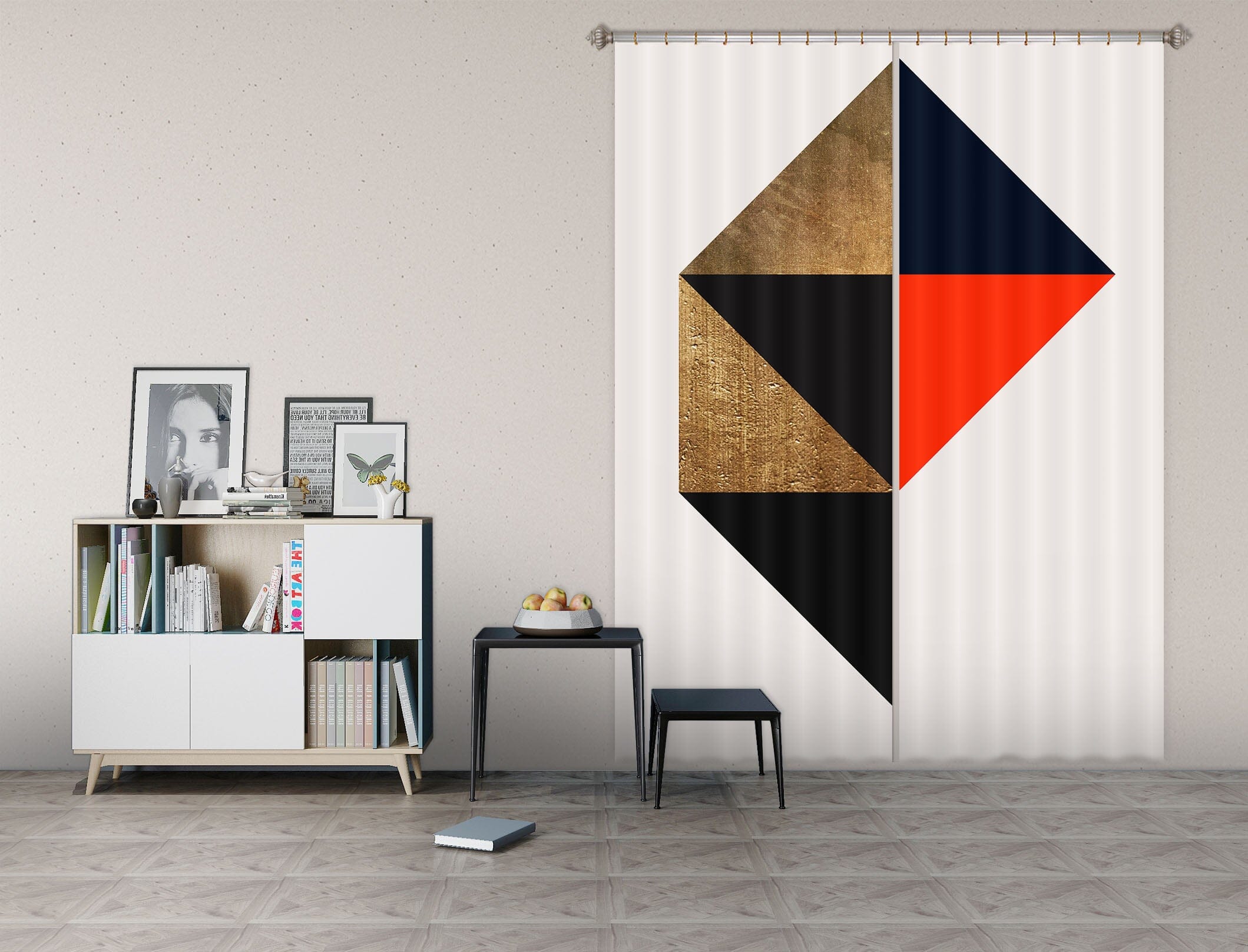 3D Black Graphics 1130 Boris Draschoff Curtain Curtains Drapes Curtains AJ Creativity Home