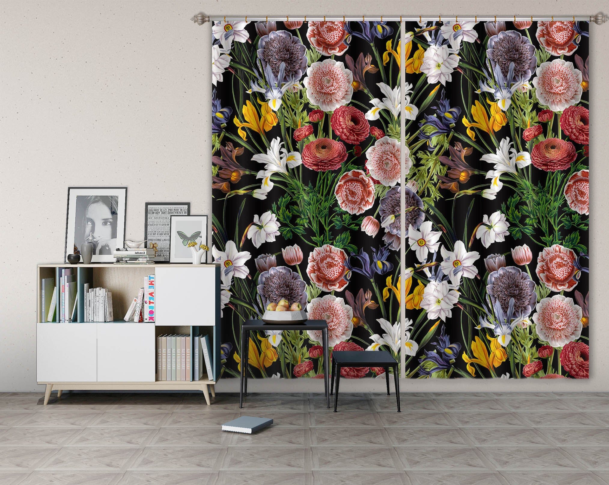 3D Spring Garden 116 Uta Naumann Curtain Curtains Drapes Curtains AJ Creativity Home