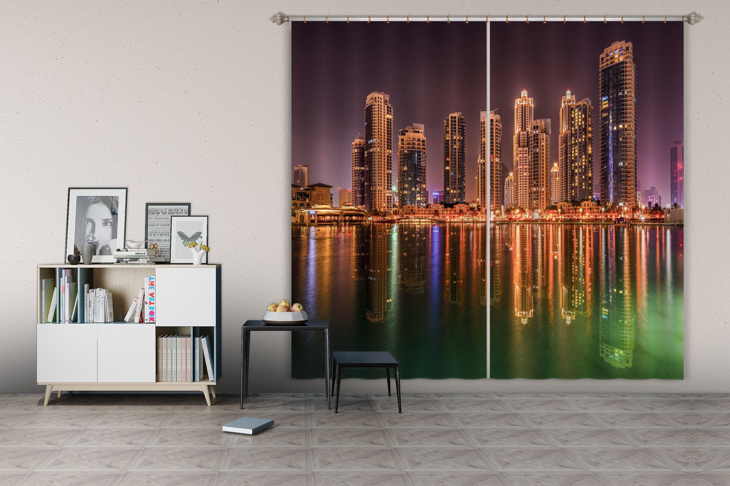 3D Night Building 064 Marco Carmassi Curtain Curtains Drapes Curtains AJ Creativity Home