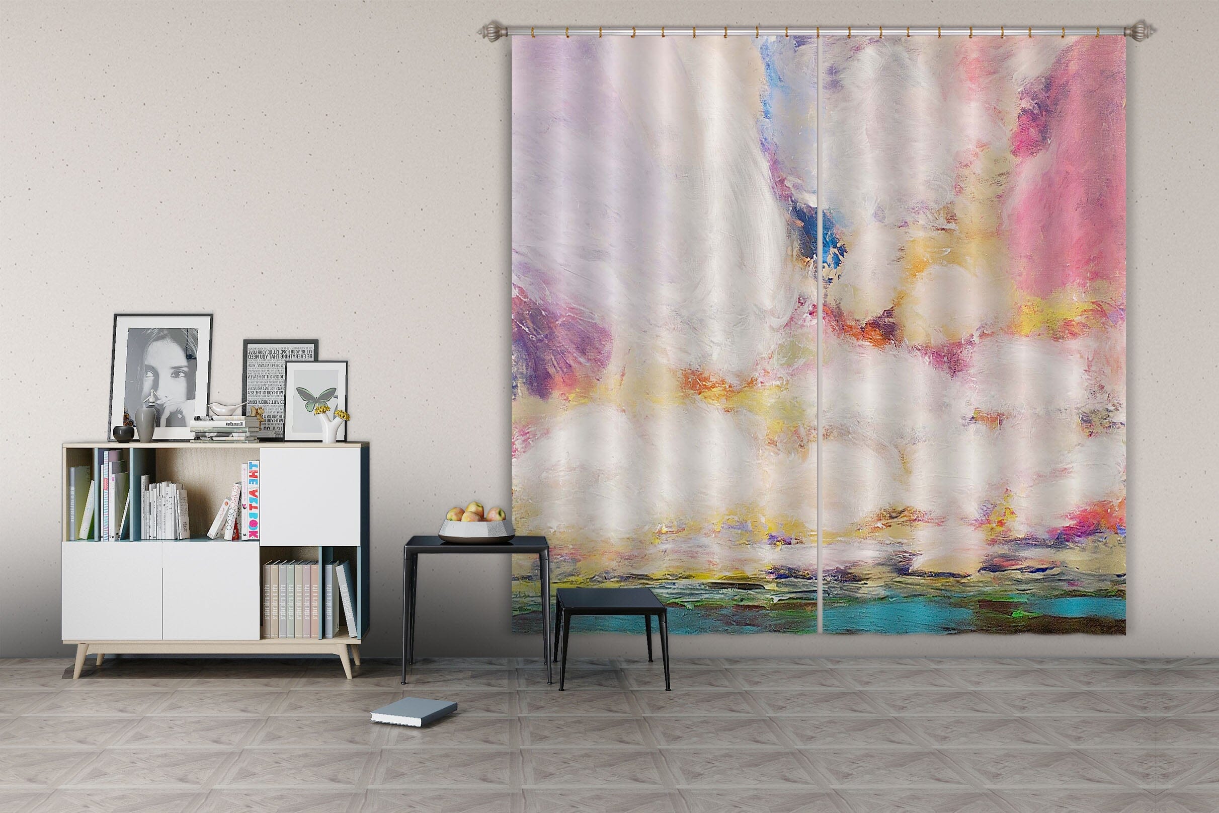 3D Colored Sky 037 Allan P. Friedlander Curtain Curtains Drapes Curtains AJ Creativity Home
