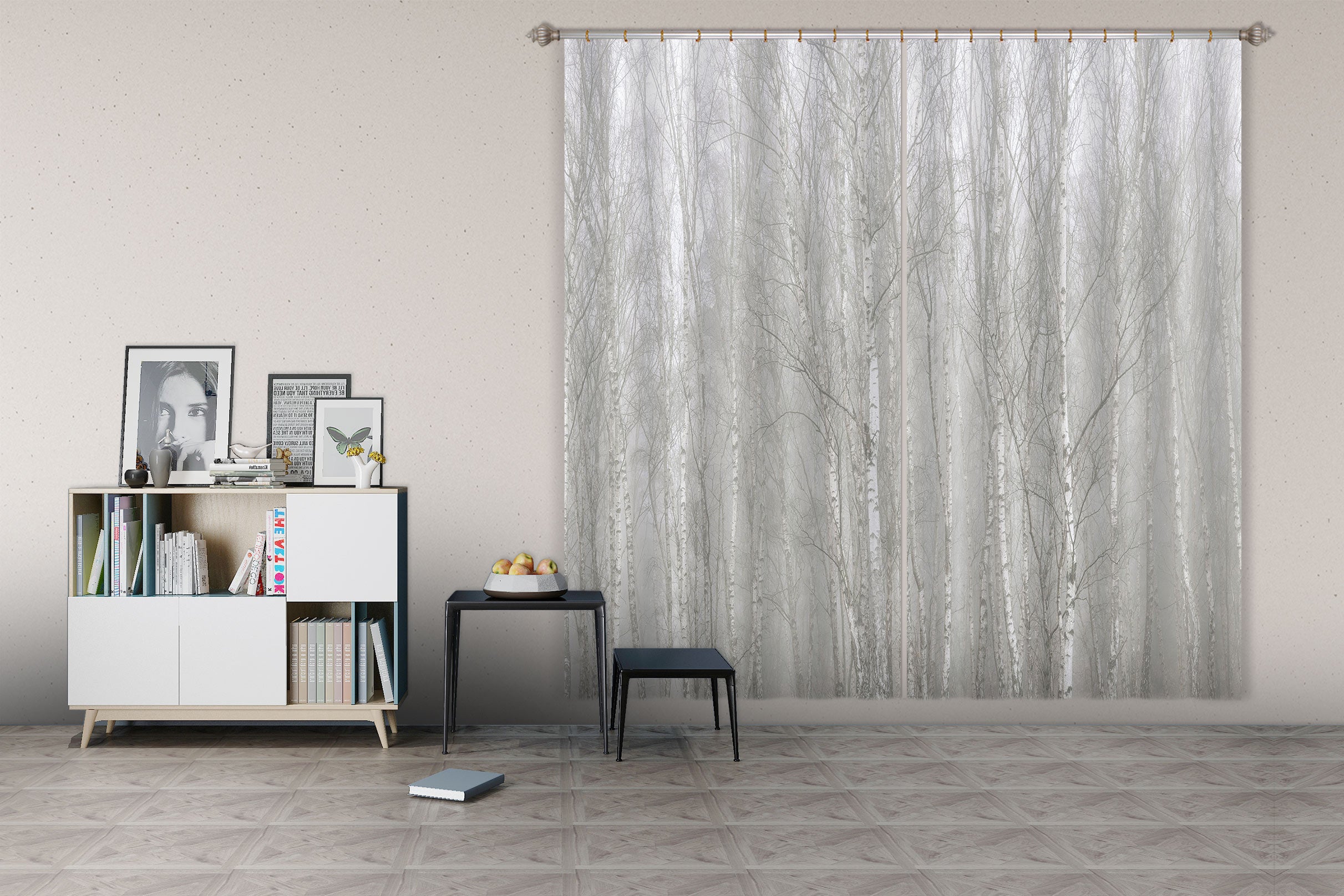 3D Forest Branches 6582 Assaf Frank Curtain Curtains Drapes