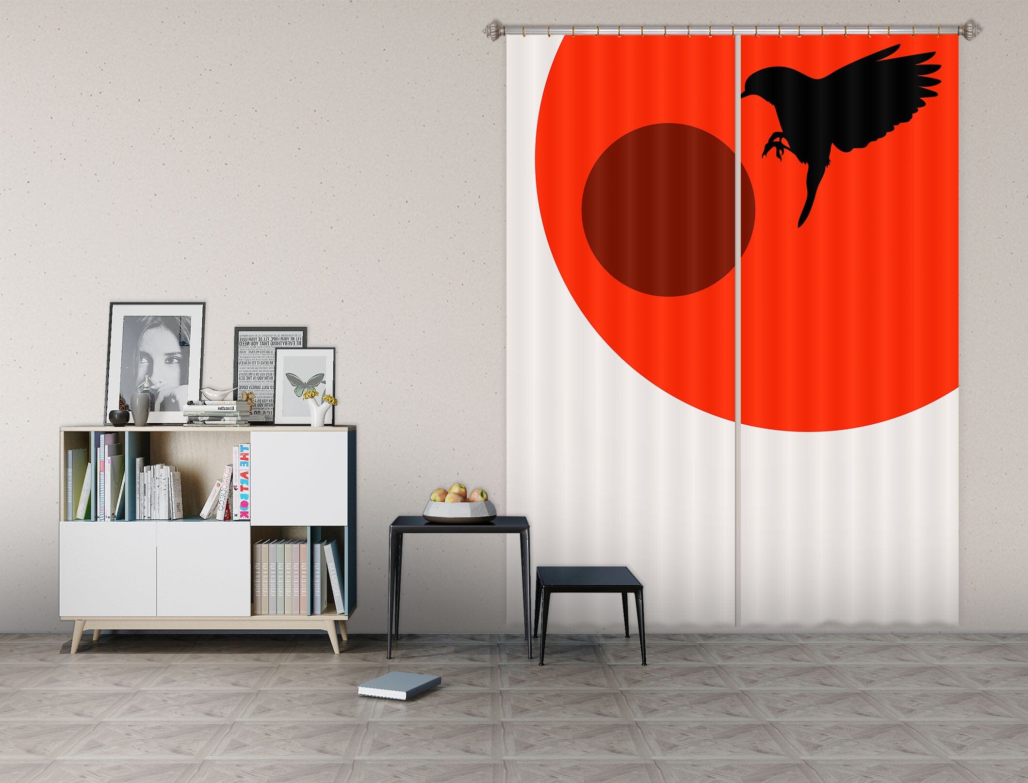 3D Bird Wings 1117 Boris Draschoff Curtain Curtains Drapes Curtains AJ Creativity Home